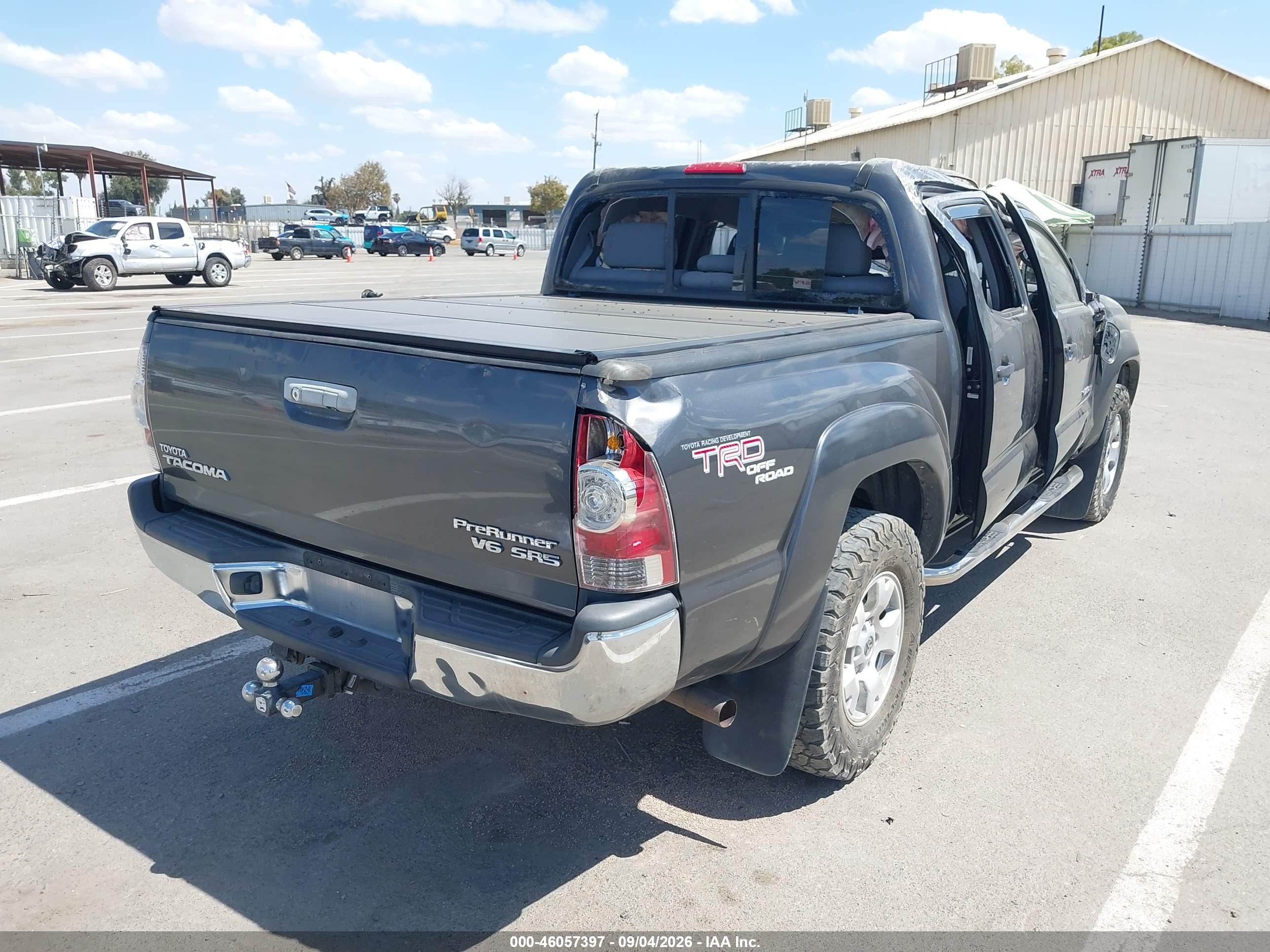 2009 Toyota Tacoma Prerunner V6 Серый vin: 3TMJU62N39M088654