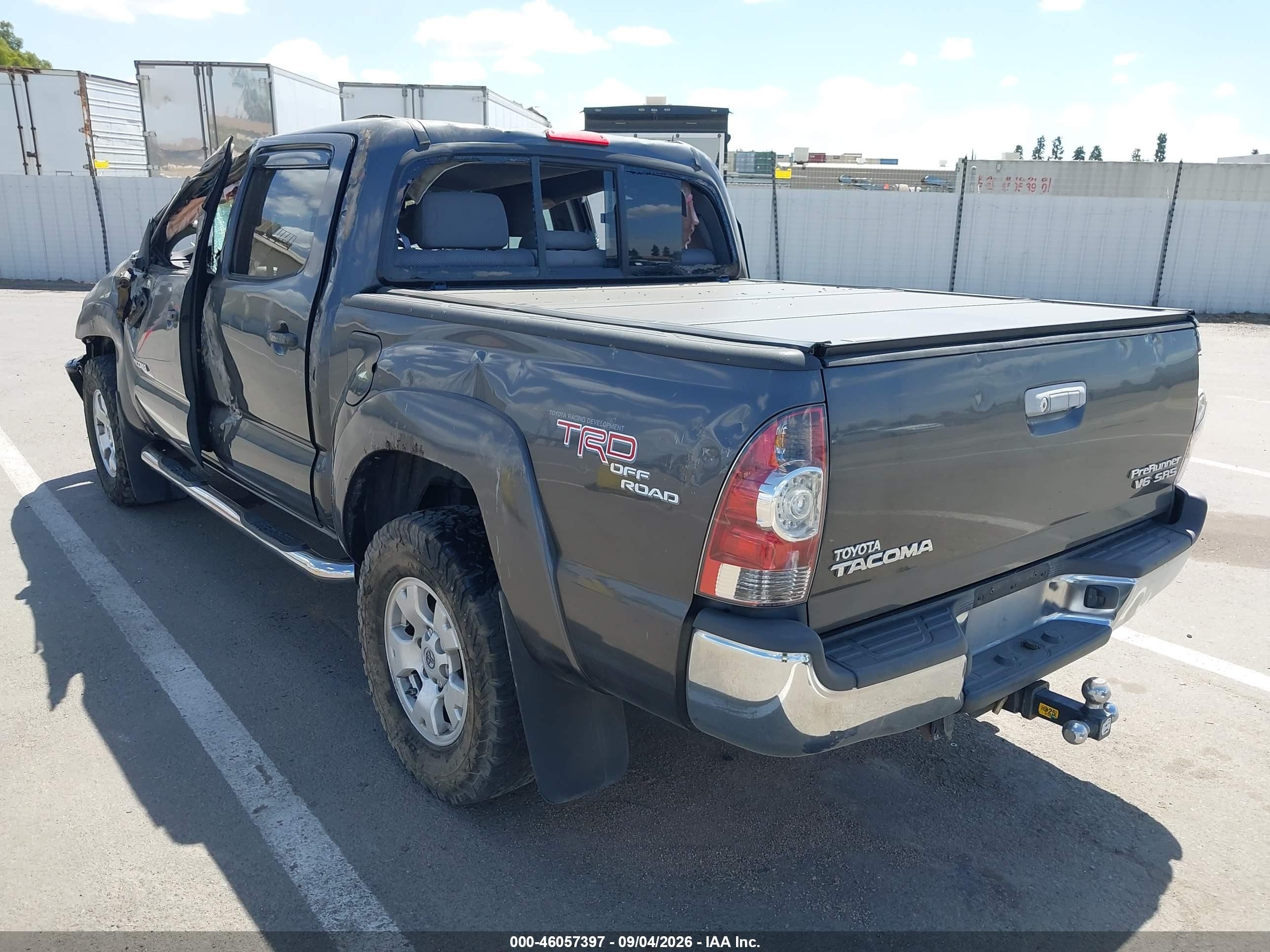 2009 Toyota Tacoma Prerunner V6 Серый vin: 3TMJU62N39M088654