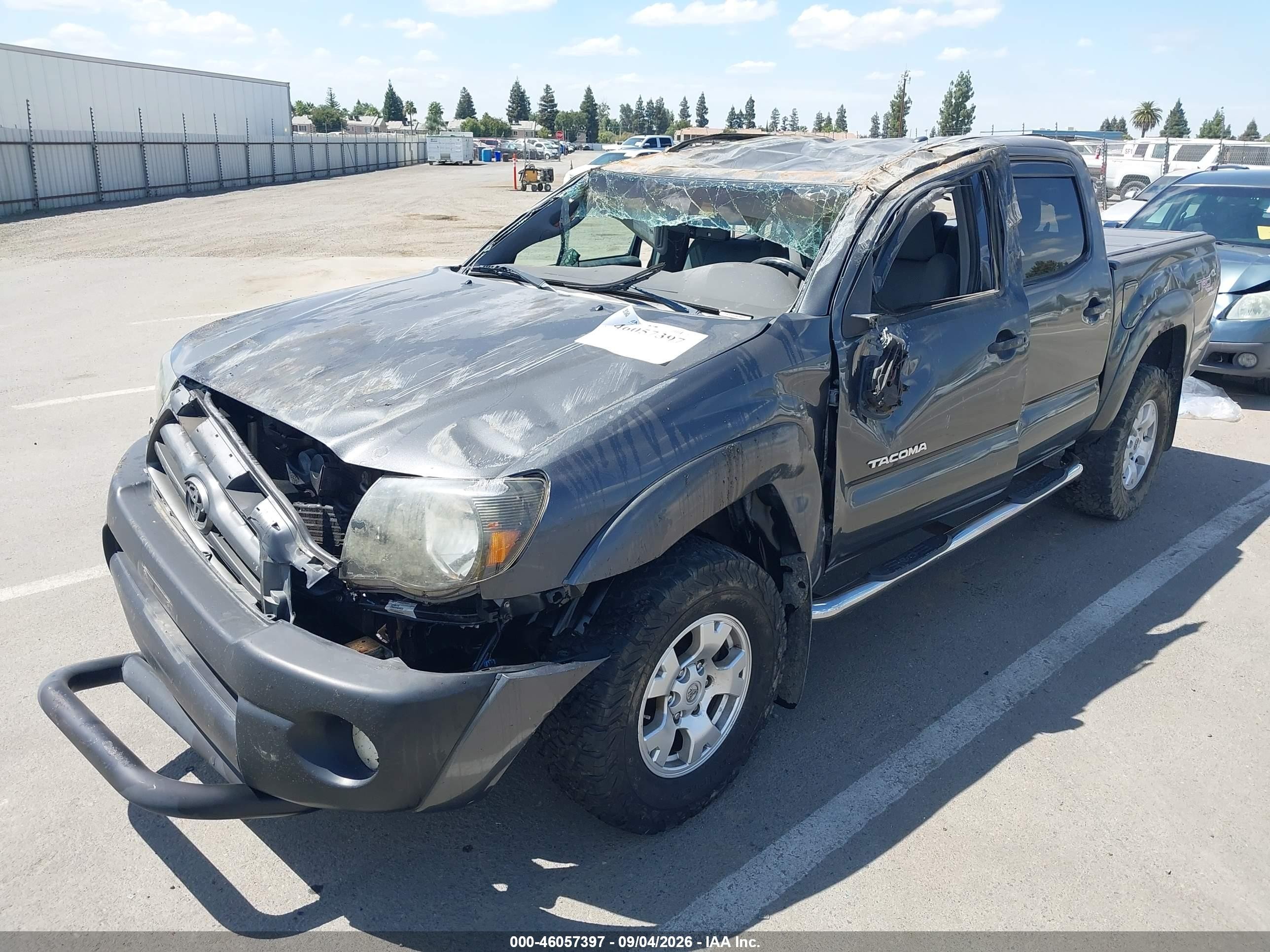 2009 Toyota Tacoma Prerunner V6 Серый vin: 3TMJU62N39M088654
