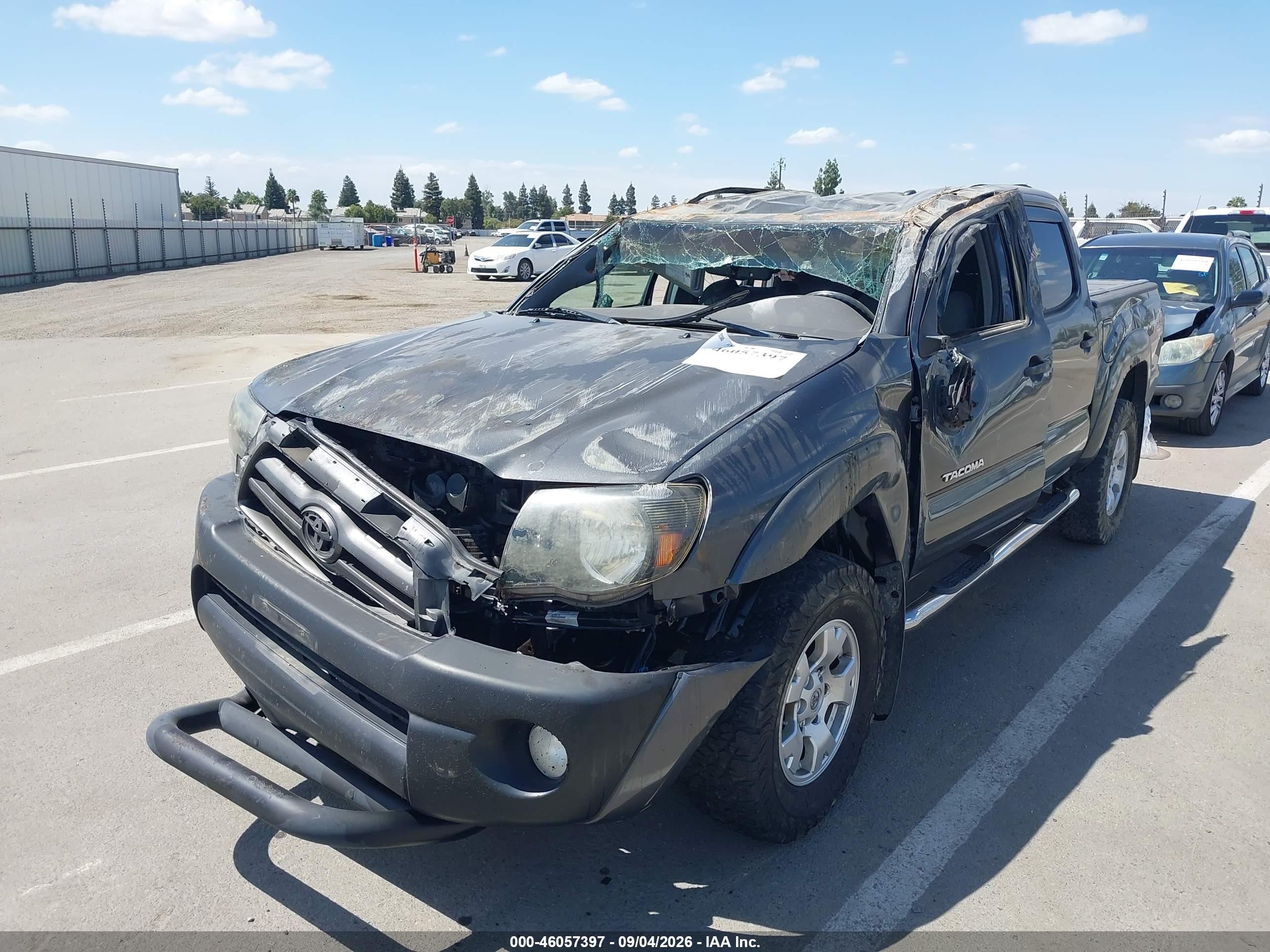 2009 Toyota Tacoma Prerunner V6 Серый vin: 3TMJU62N39M088654