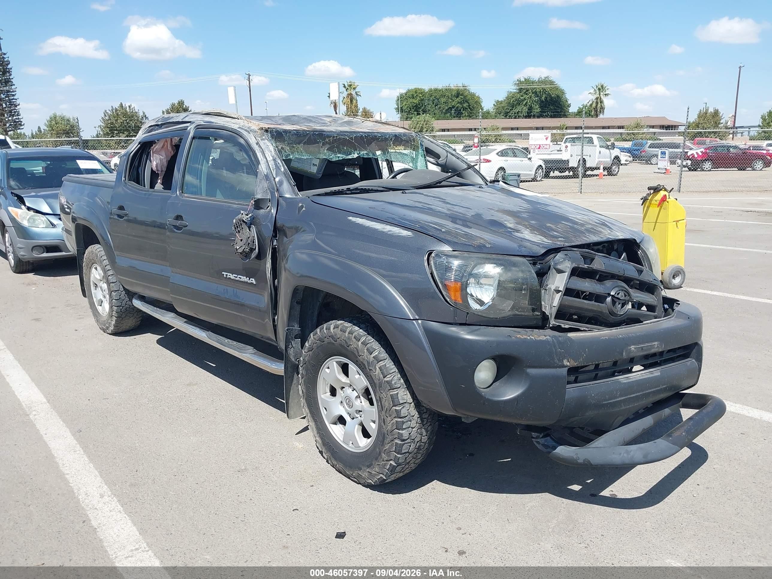2009 Toyota Tacoma Prerunner V6 Серый vin: 3TMJU62N39M088654