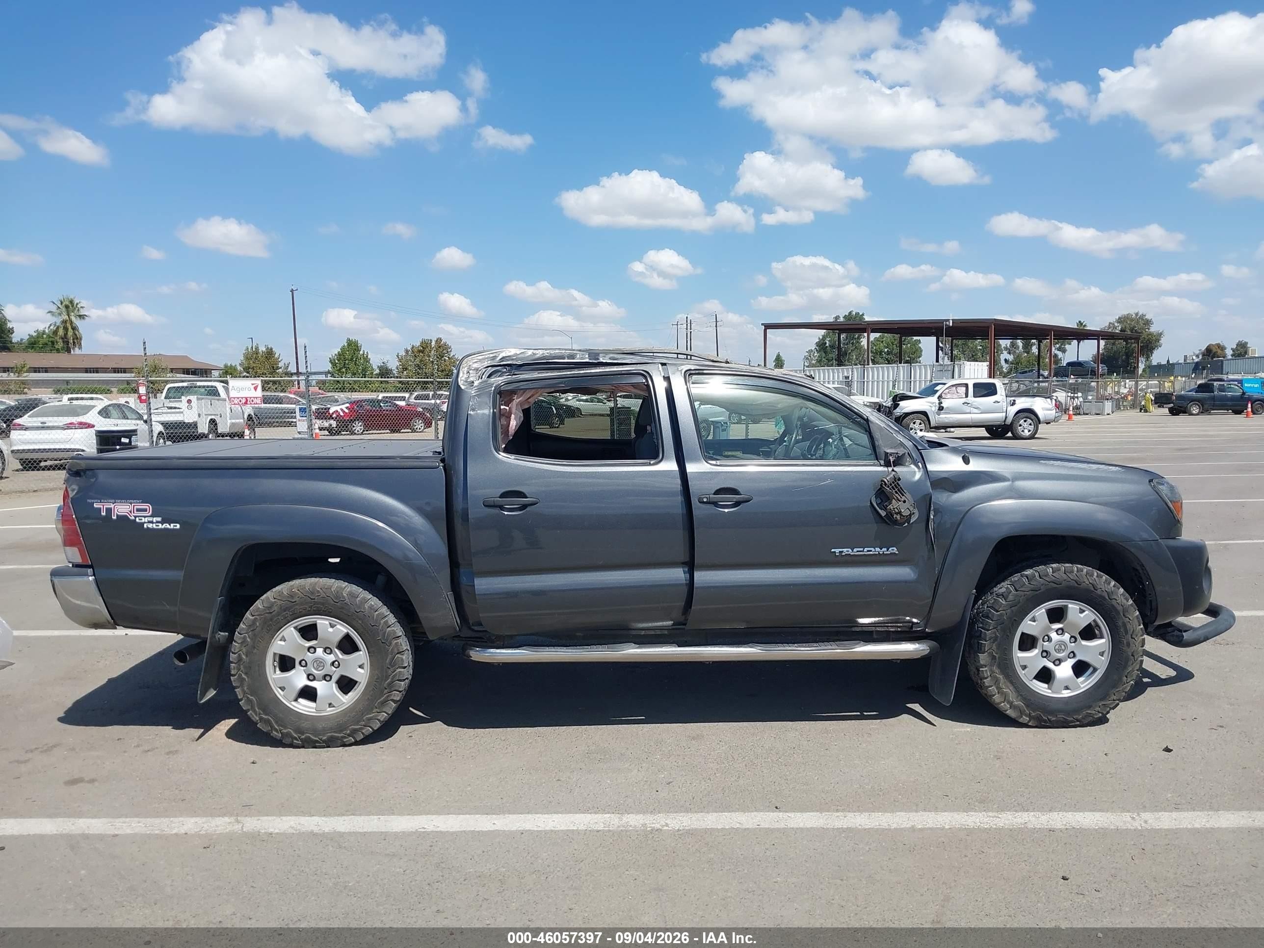 2009 Toyota Tacoma Prerunner V6 Серый vin: 3TMJU62N39M088654