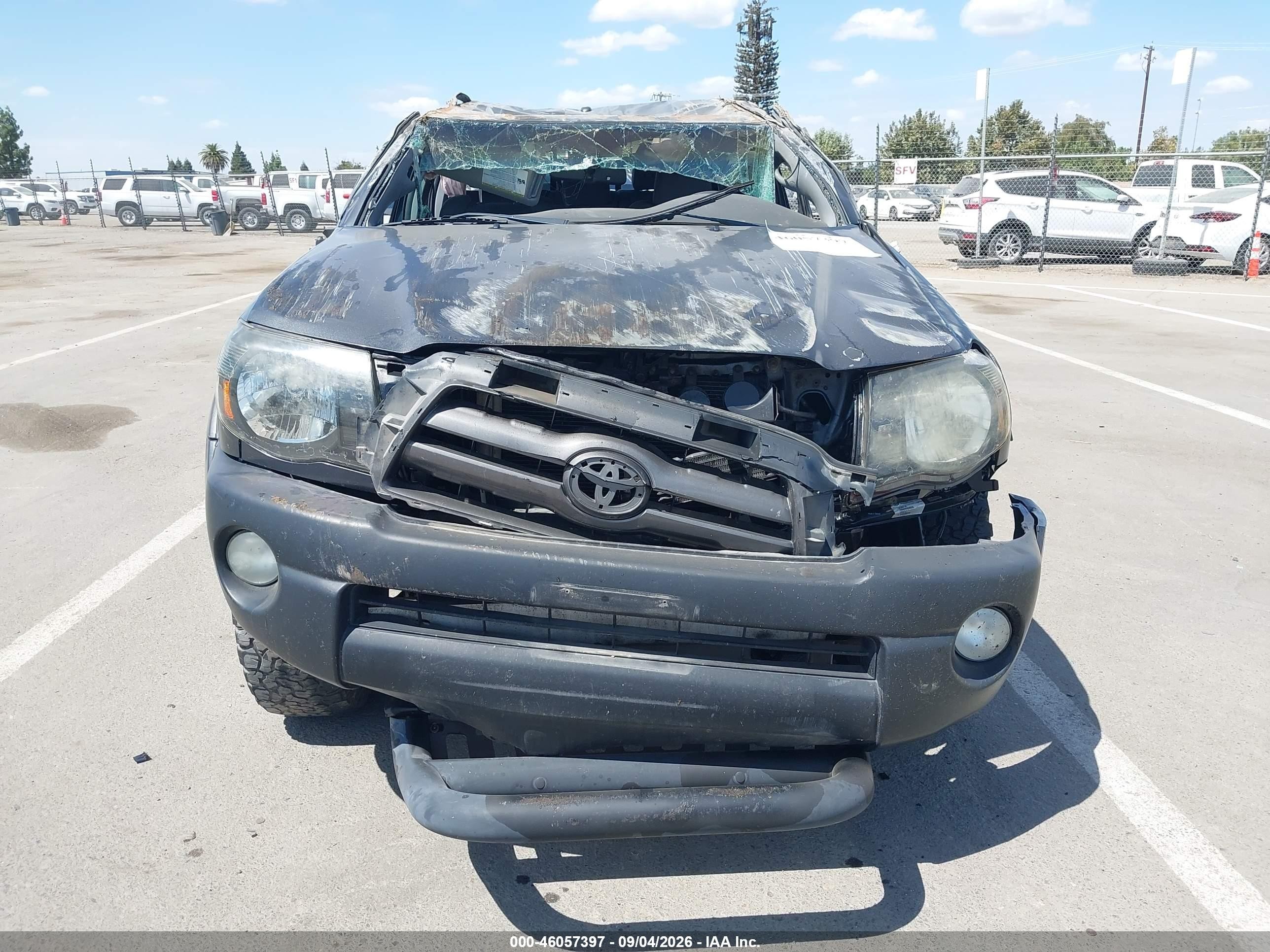 2009 Toyota Tacoma Prerunner V6 Серый vin: 3TMJU62N39M088654