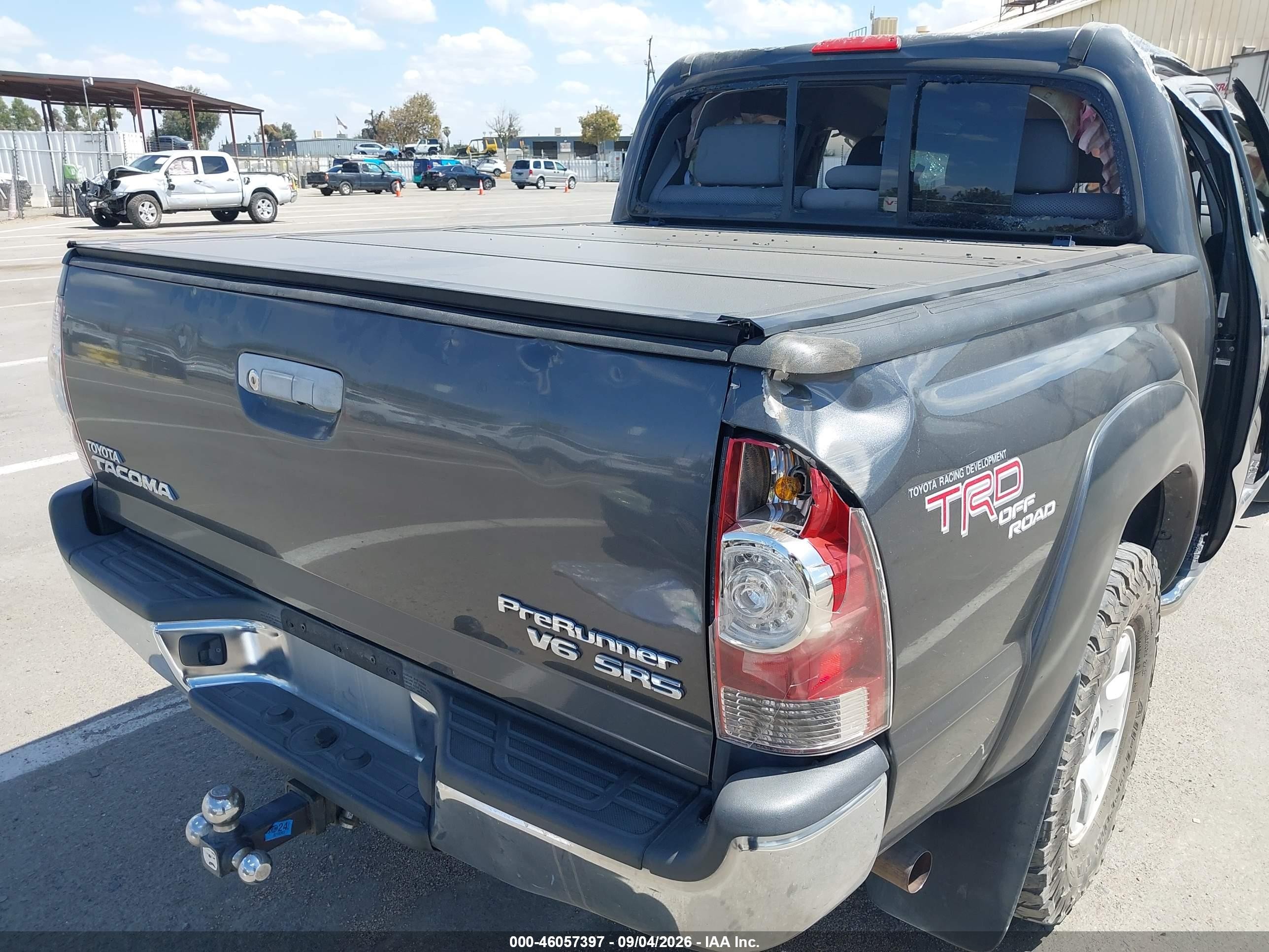 2009 Toyota Tacoma Prerunner V6 Серый vin: 3TMJU62N39M088654