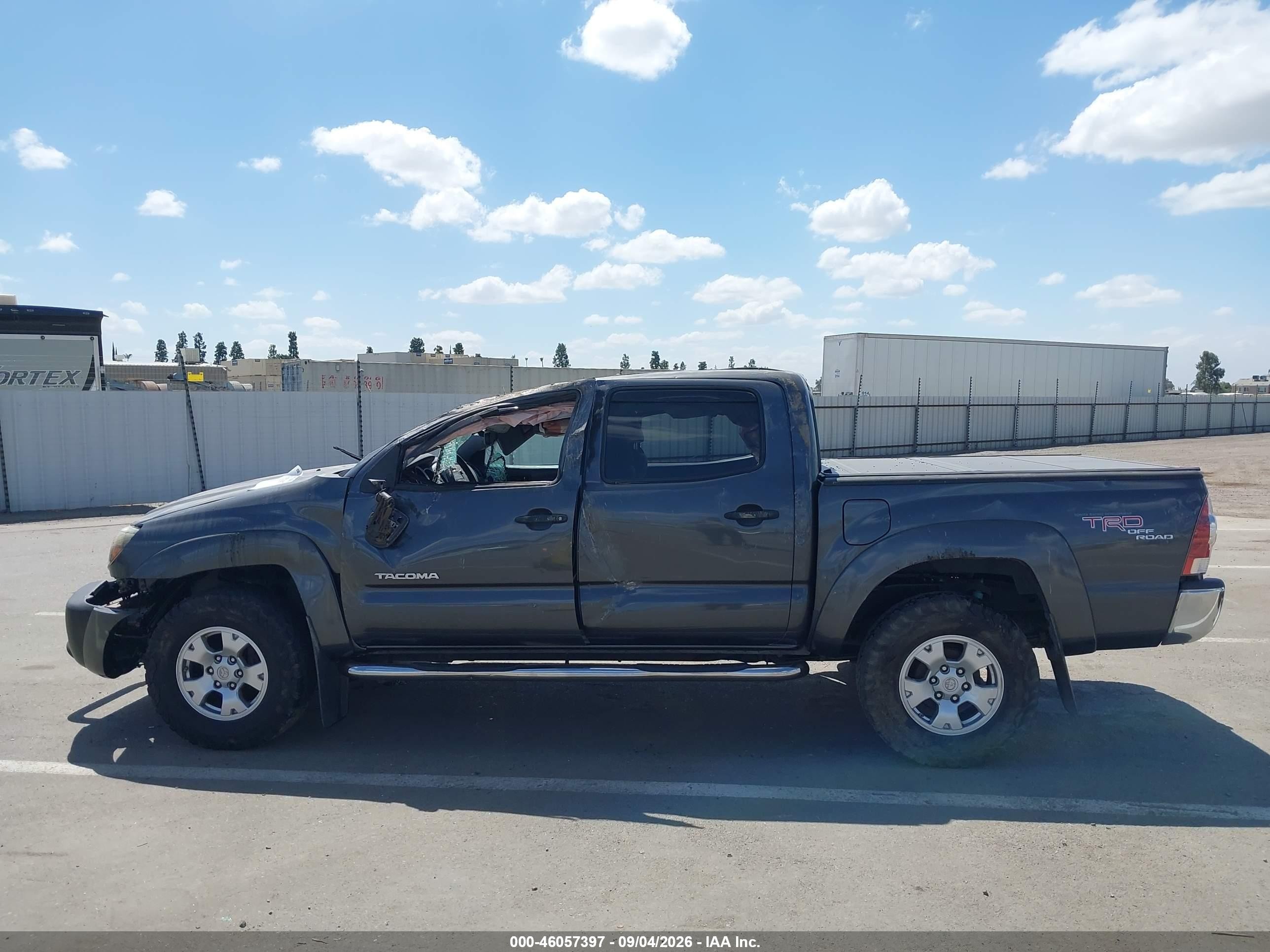 2009 Toyota Tacoma Prerunner V6 Серый vin: 3TMJU62N39M088654