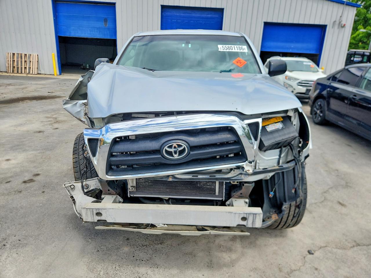2005 Toyota Tacoma Double Cab Prerunner Silver vin: 3TMJU62N45M006179