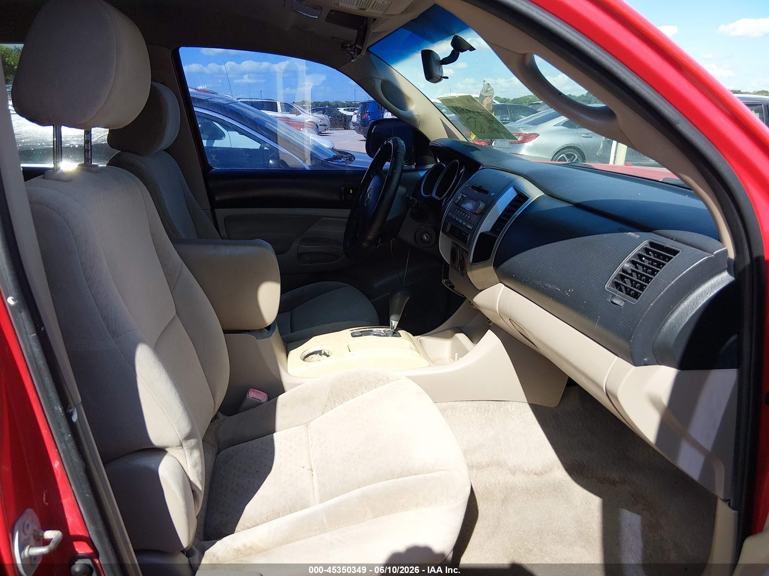 2007 Toyota Tacoma Prerunner V6 Red vin: 3TMJU62N47M039816