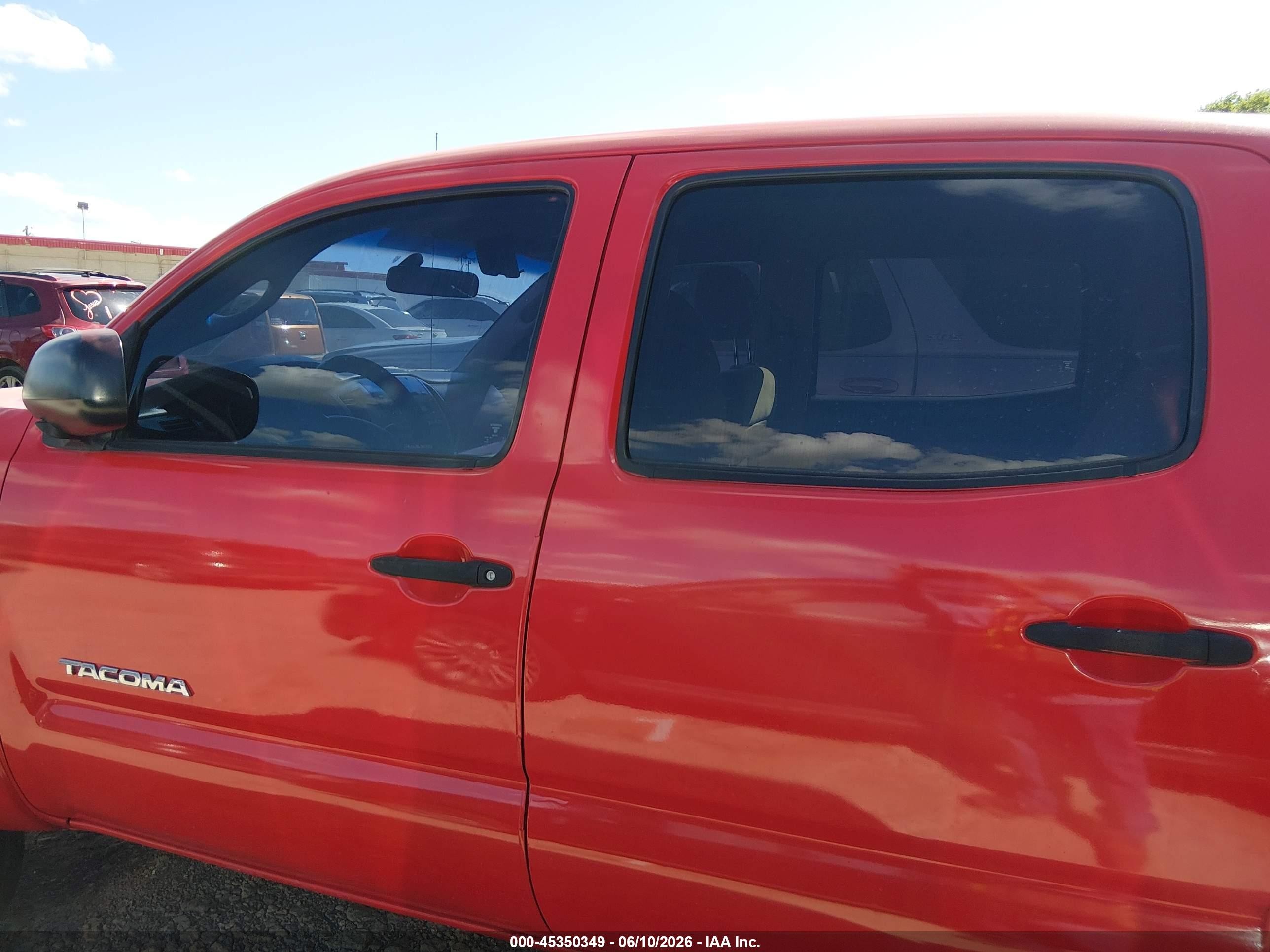 2007 Toyota Tacoma Prerunner V6 Red vin: 3TMJU62N47M039816