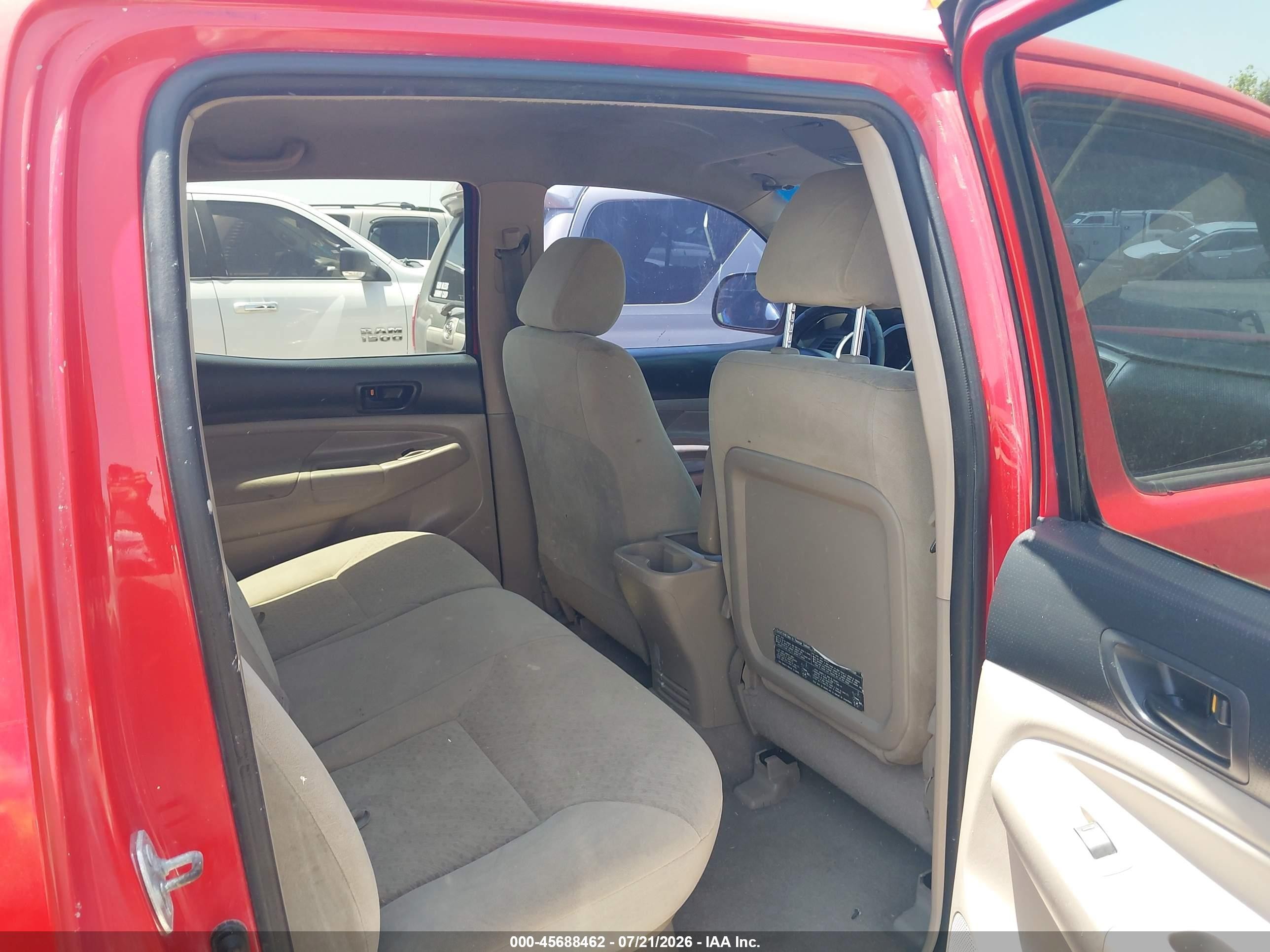 2007 Toyota Tacoma Prerunner V6 Красный vin: 3TMJU62N47M039816