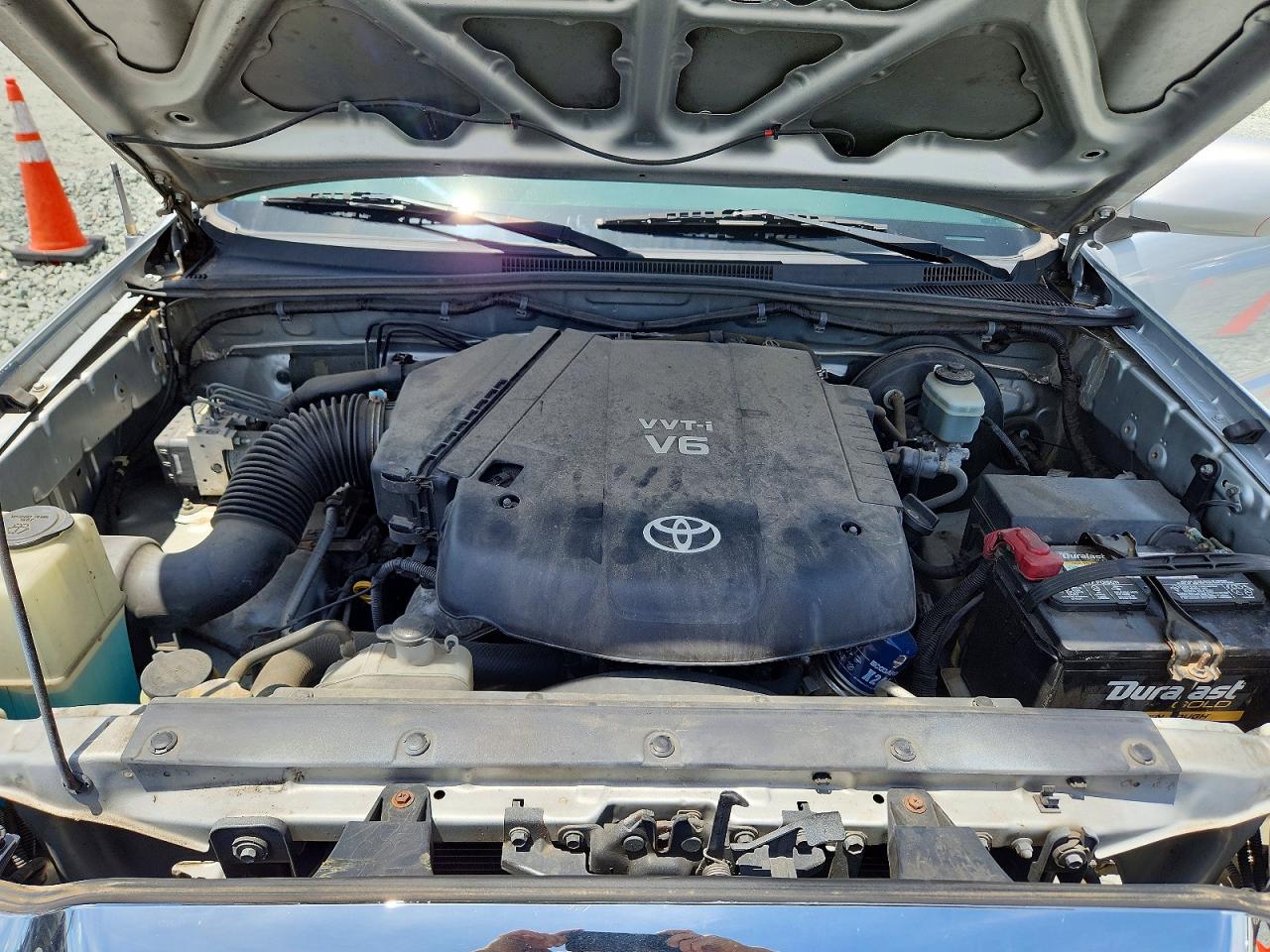 2007 Toyota Tacoma Double Cab Prerunner Silver vin: 3TMJU62N47M047088