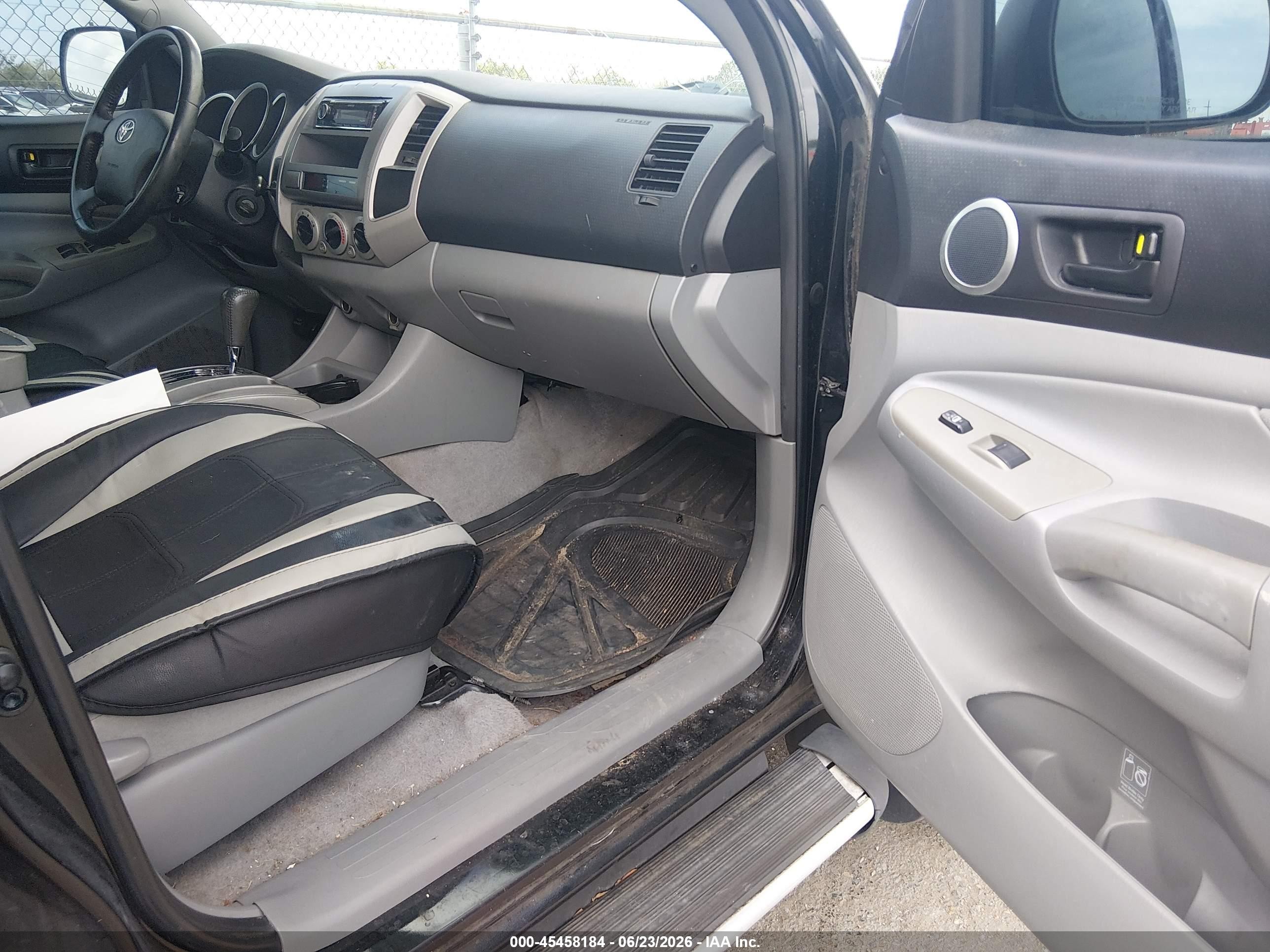 2008 Toyota Tacoma Prerunner V6 Black vin: 3TMJU62N48M062854