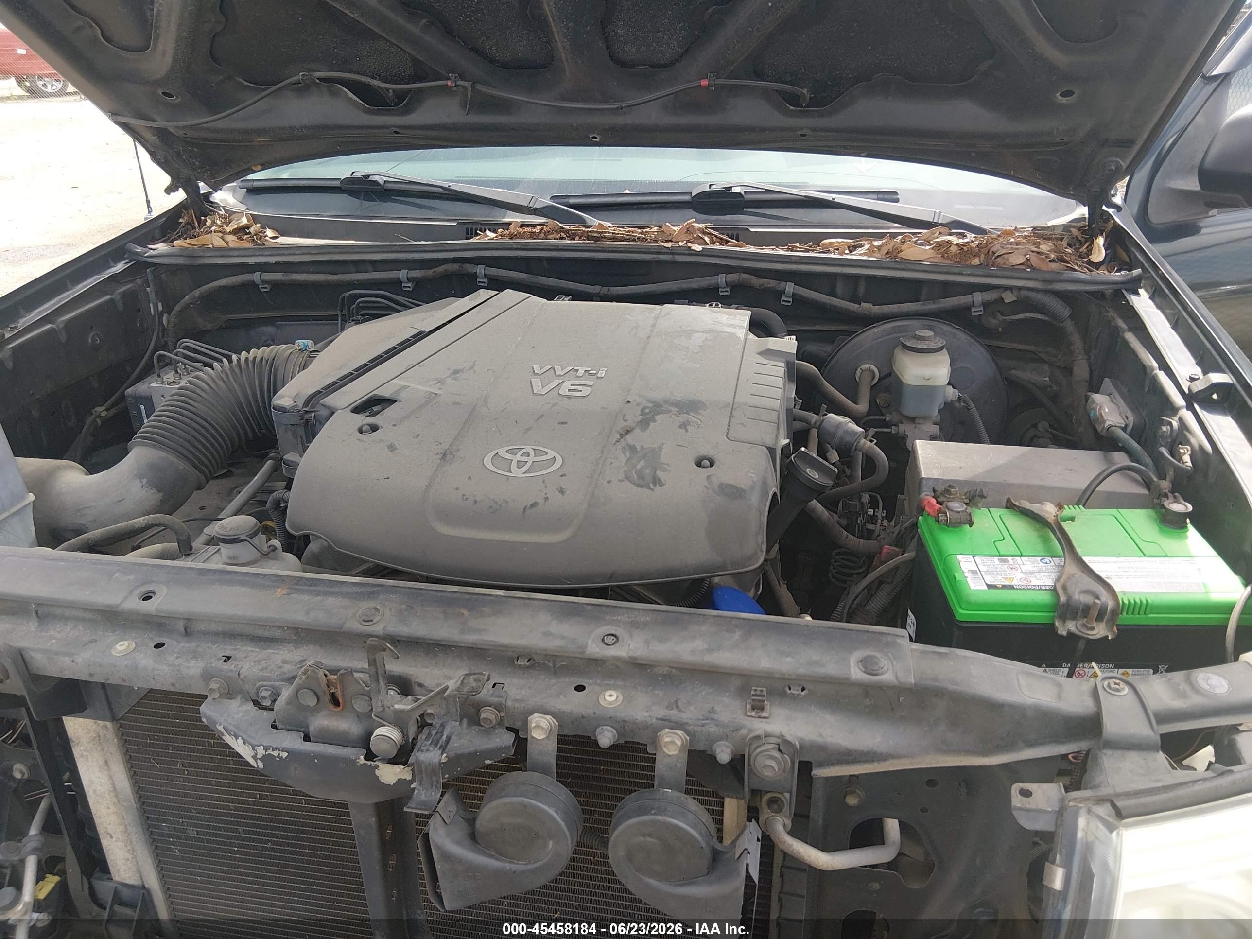 2008 Toyota Tacoma Prerunner V6 Black vin: 3TMJU62N48M062854