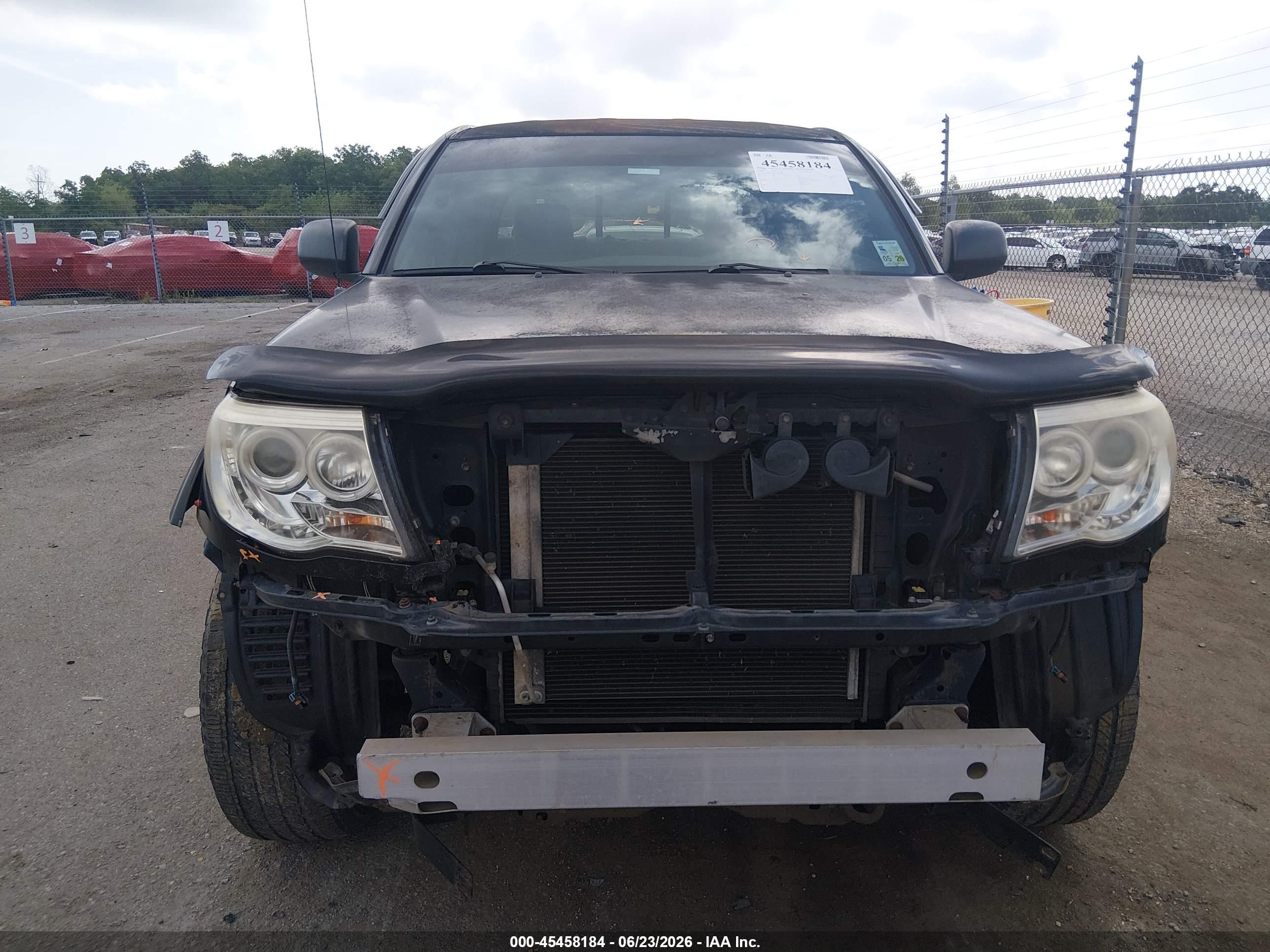 2008 Toyota Tacoma Prerunner V6 Black vin: 3TMJU62N48M062854