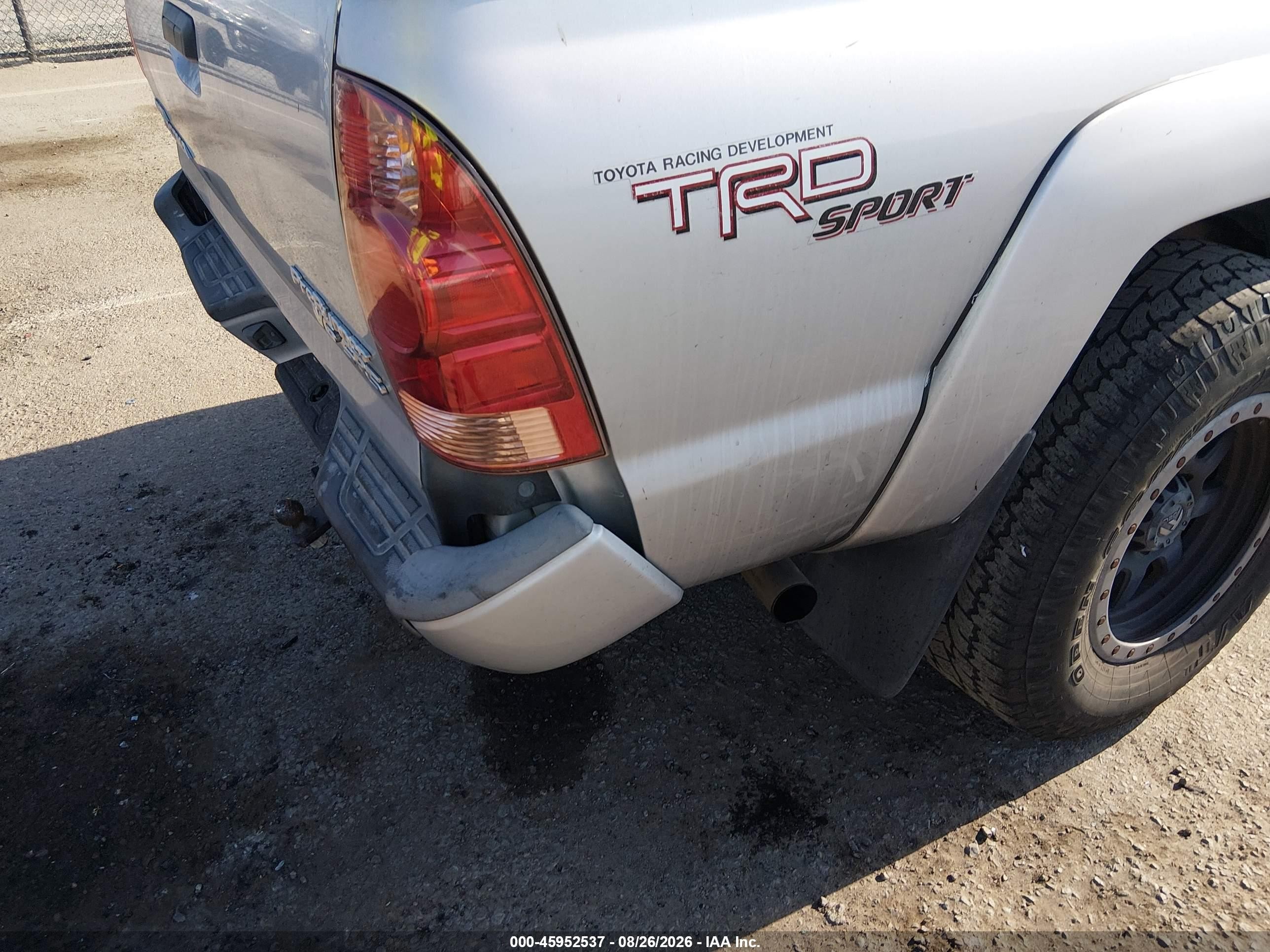 2008 Toyota Tacoma Prerunner V6 Gray vin: 3TMJU62N48M067309