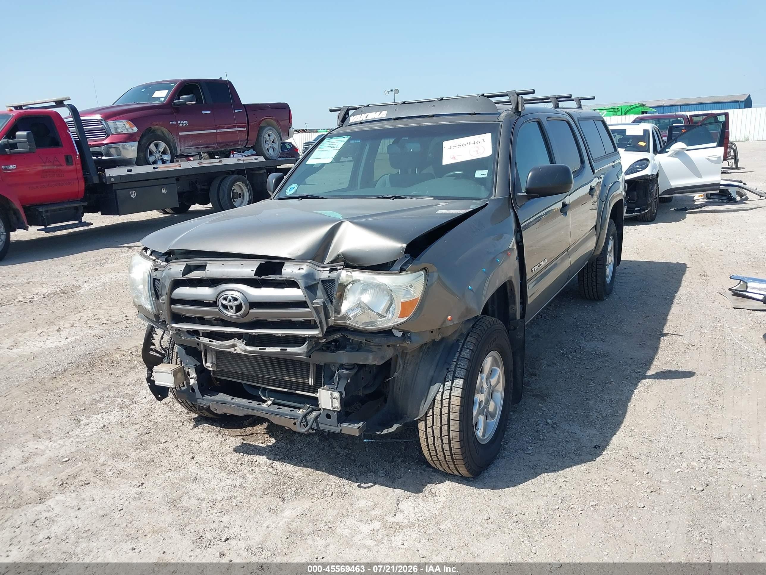 2009 Toyota Tacoma Prerunner V6 Серый vin: 3TMJU62N49M088727