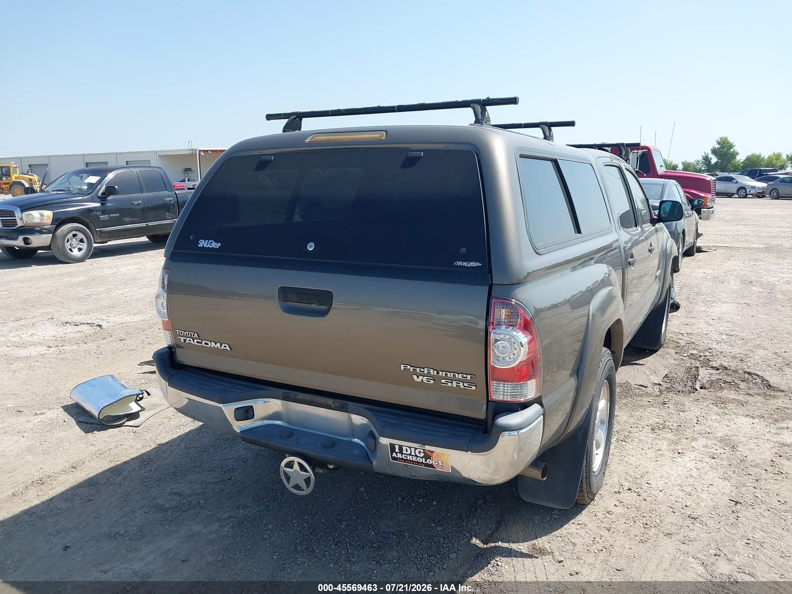 2009 Toyota Tacoma Prerunner V6 Серый vin: 3TMJU62N49M088727