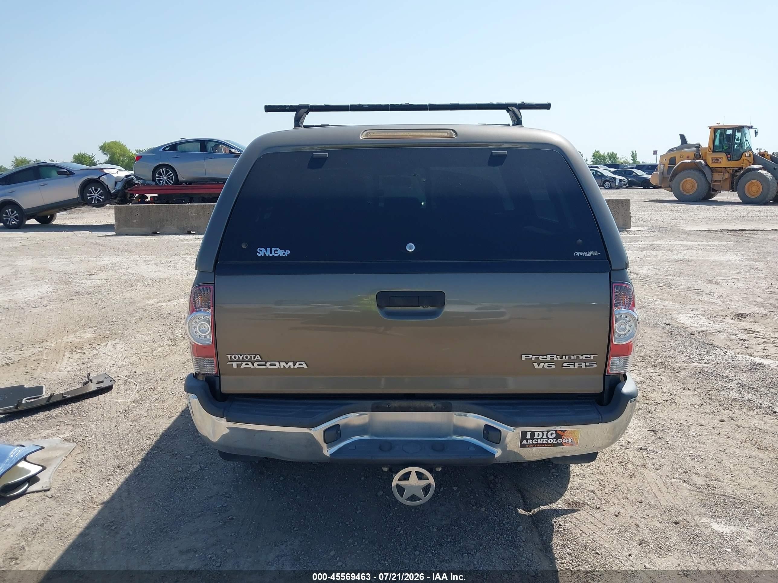 2009 Toyota Tacoma Prerunner V6 Серый vin: 3TMJU62N49M088727