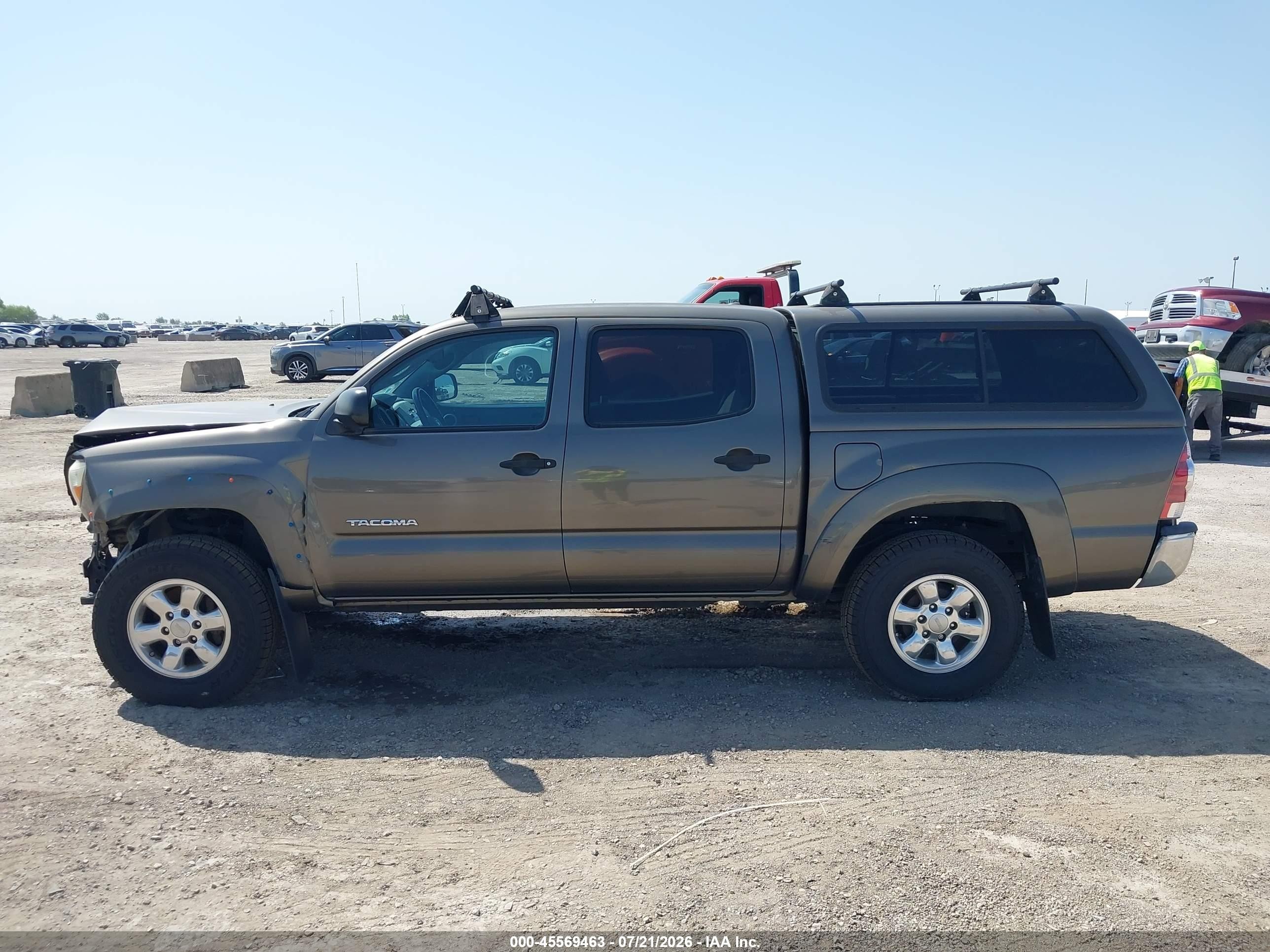 2009 Toyota Tacoma Prerunner V6 Серый vin: 3TMJU62N49M088727