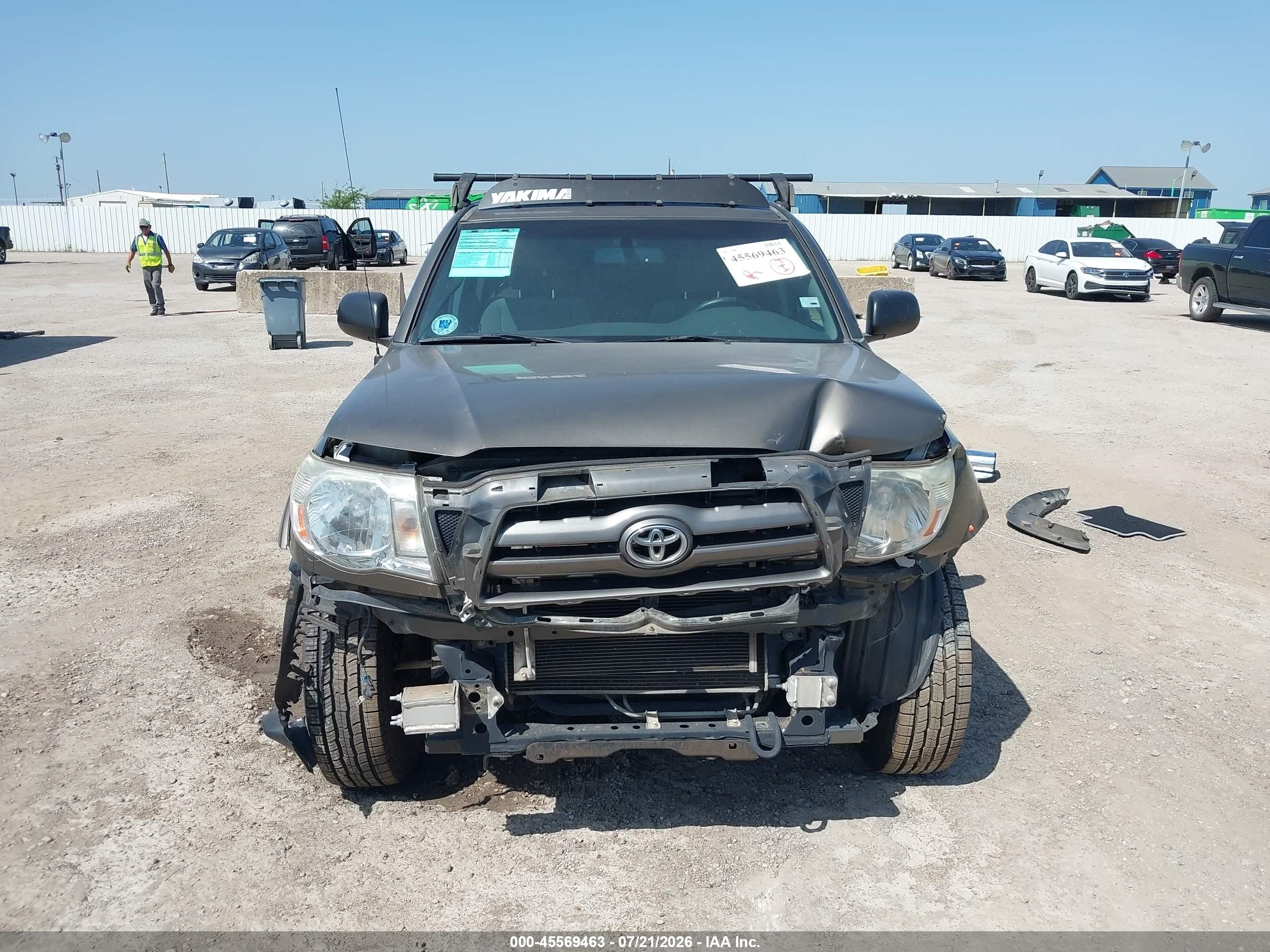2009 Toyota Tacoma Prerunner V6 Серый vin: 3TMJU62N49M088727