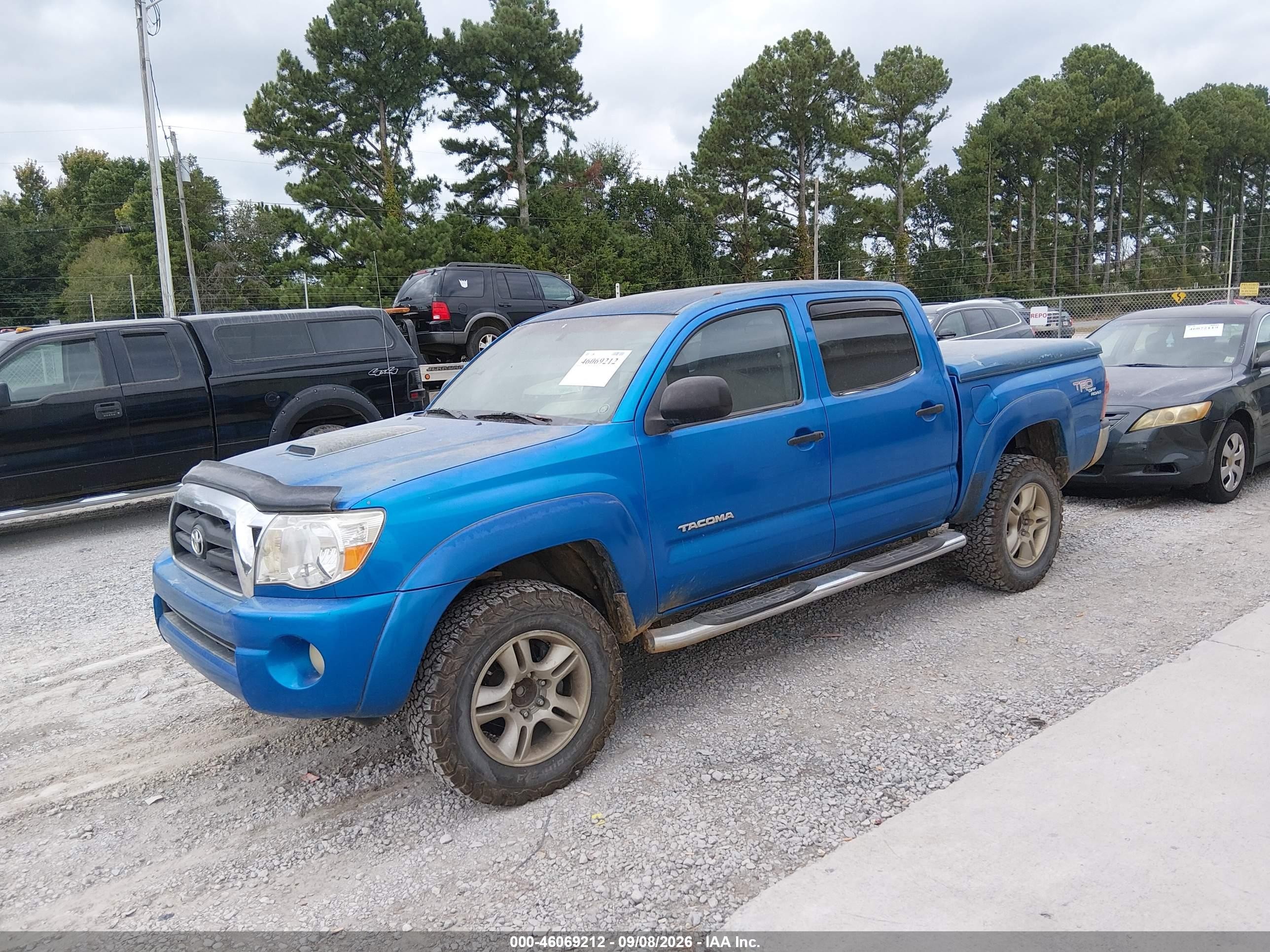 2005 Toyota Tacoma Prerunner V6 Blue vin: 3TMJU62N55M004585