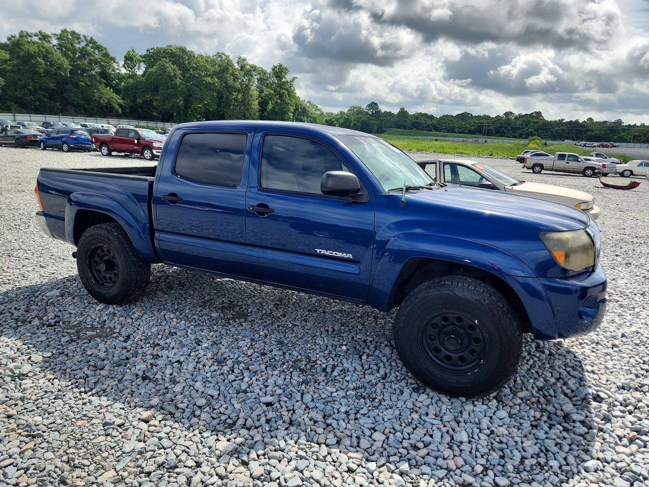 2006 Toyota Tacoma Double Cab Prerunner Синий vin: 3TMJU62N56M014244