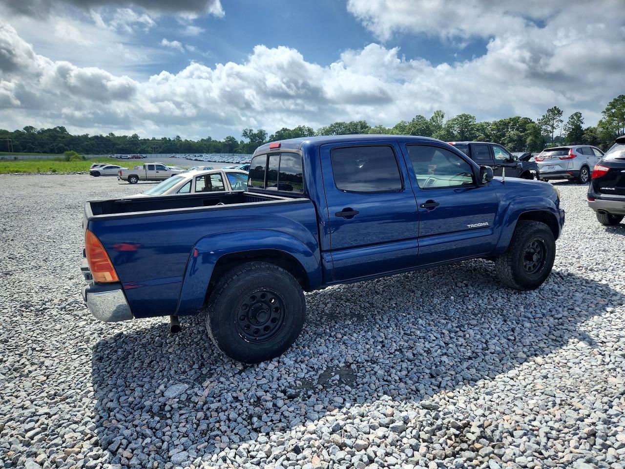 2006 Toyota Tacoma Double Cab Prerunner Синий vin: 3TMJU62N56M014244