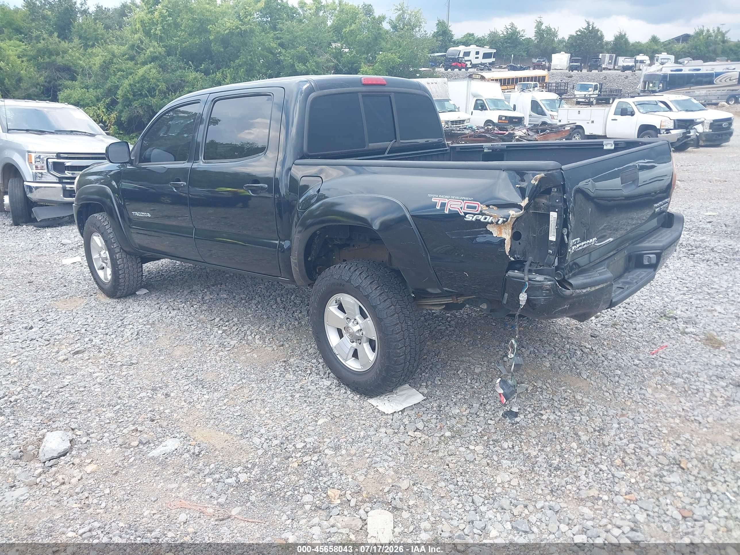 2006 Toyota Tacoma Prerunner V6 Black vin: 3TMJU62N56M024689