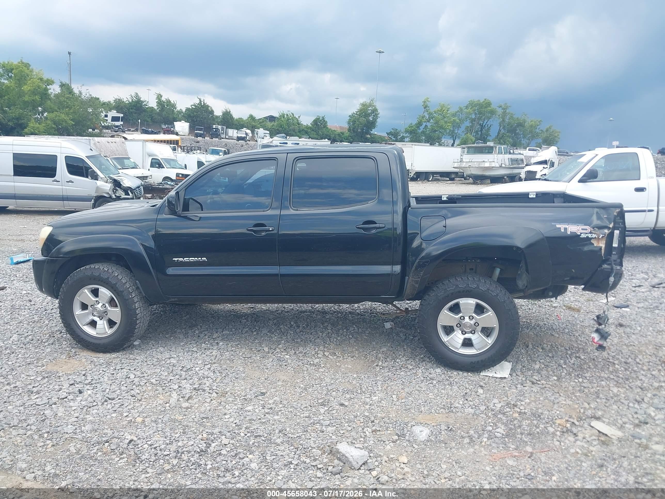 2006 Toyota Tacoma Prerunner V6 Black vin: 3TMJU62N56M024689