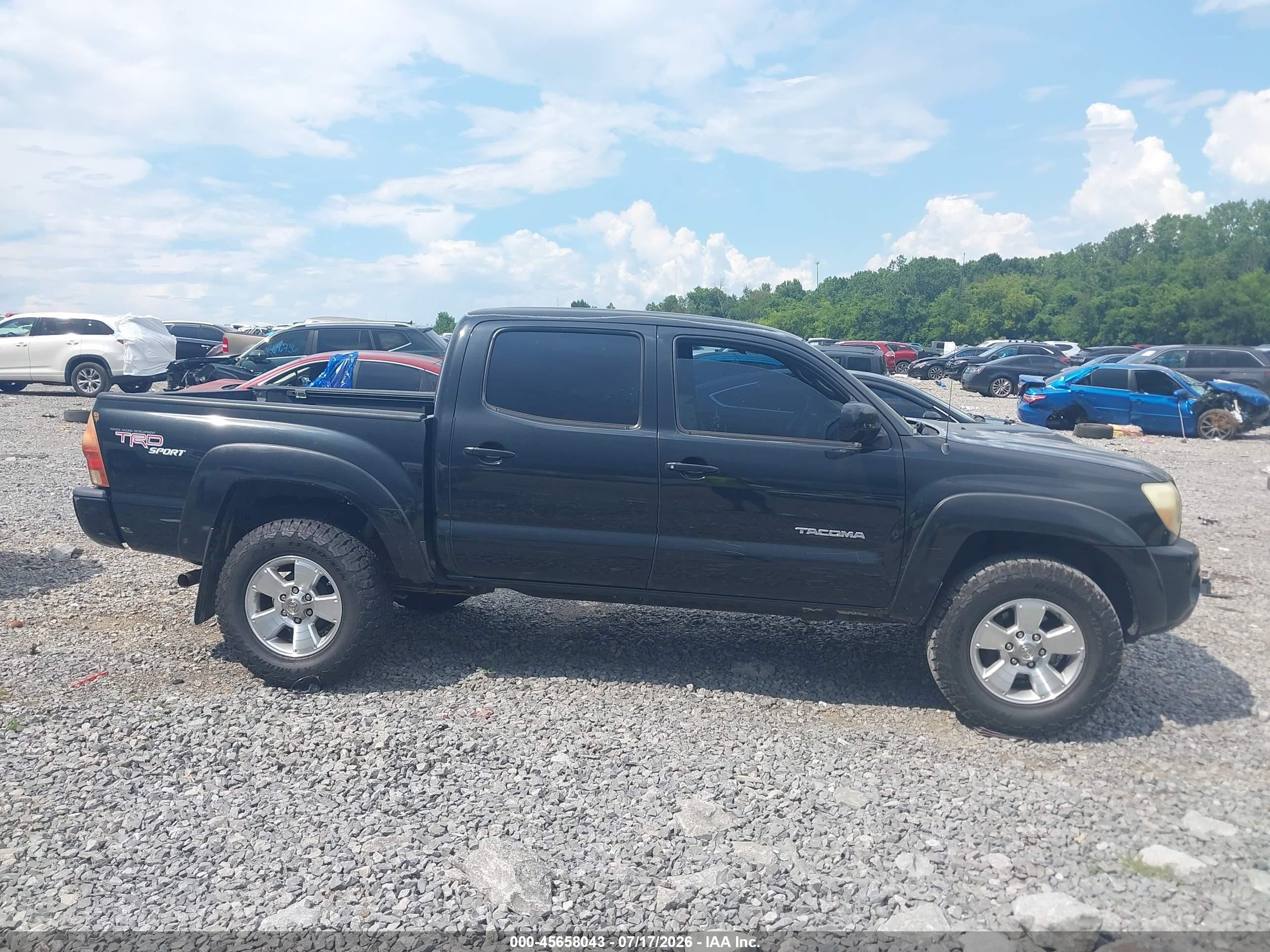 2006 Toyota Tacoma Prerunner V6 Black vin: 3TMJU62N56M024689