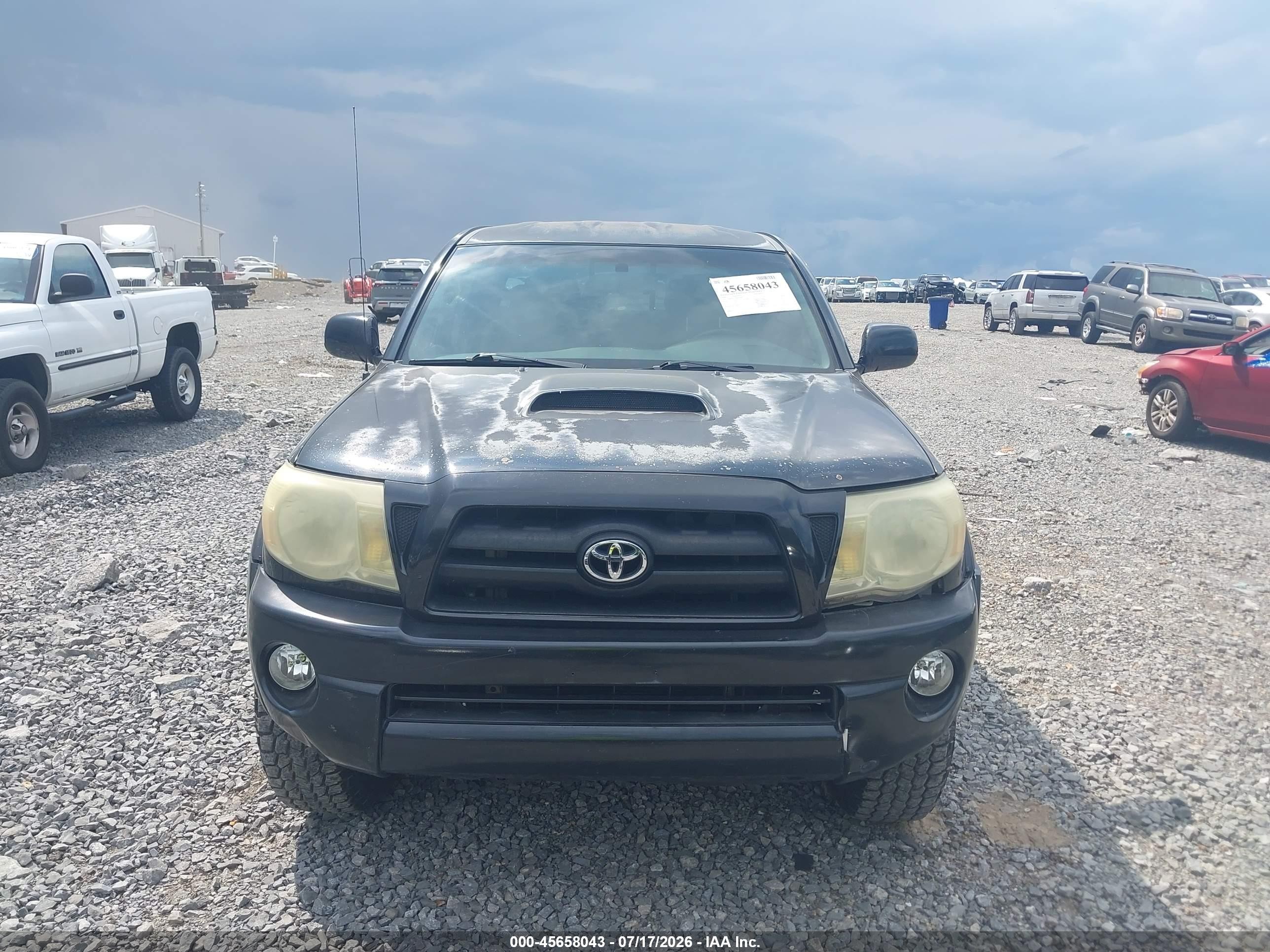 2006 Toyota Tacoma Prerunner V6 Black vin: 3TMJU62N56M024689