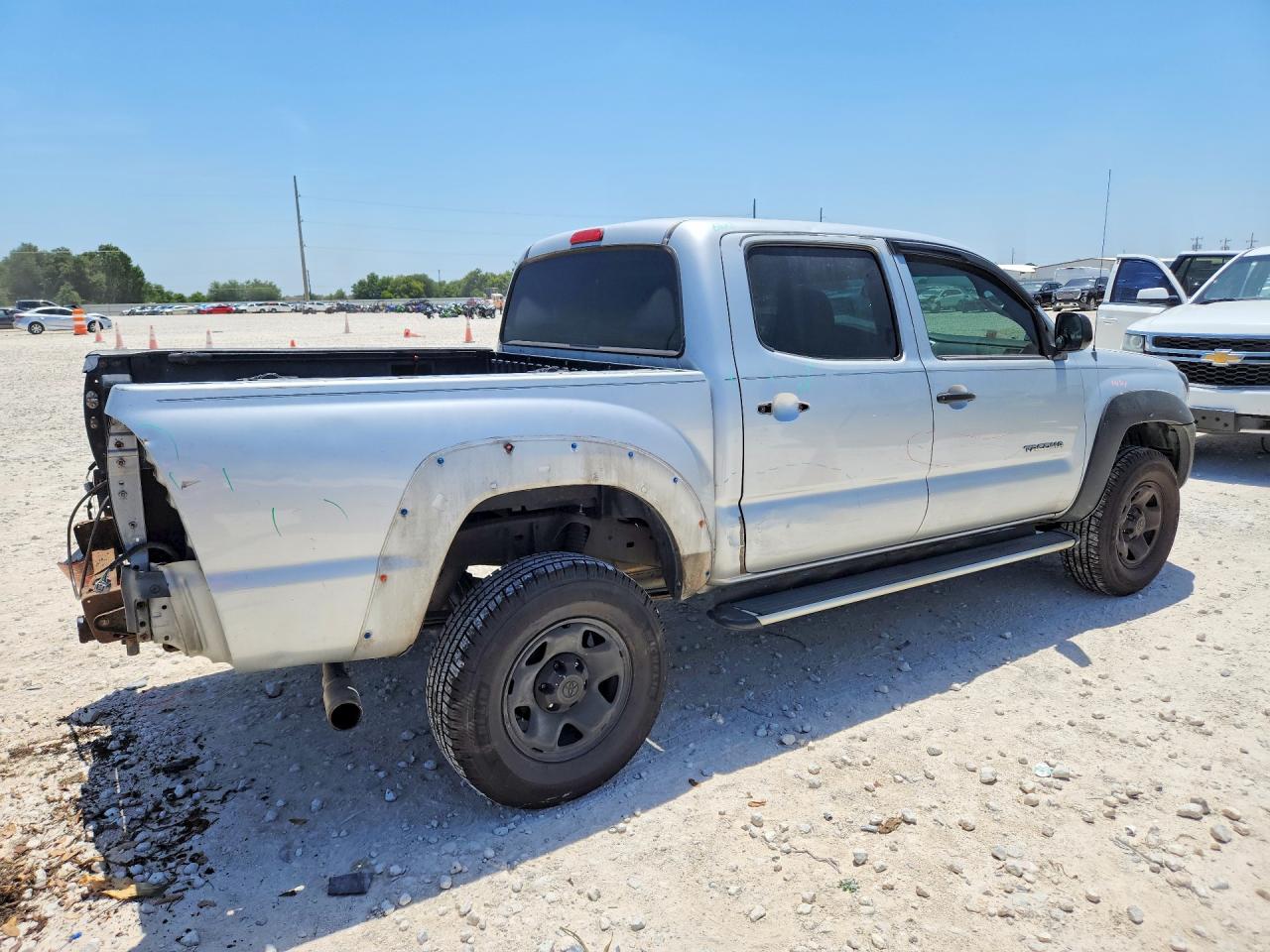 2007 Toyota Tacoma Double Cab Prerunner Silver vin: 3TMJU62N57M031000