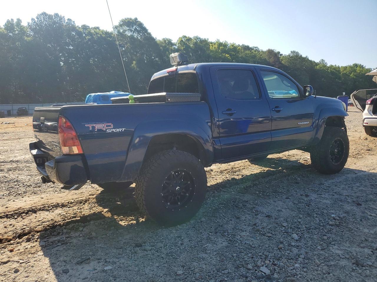 2007 Toyota Tacoma Double Cab Prerunner Blue vin: 3TMJU62N57M034933
