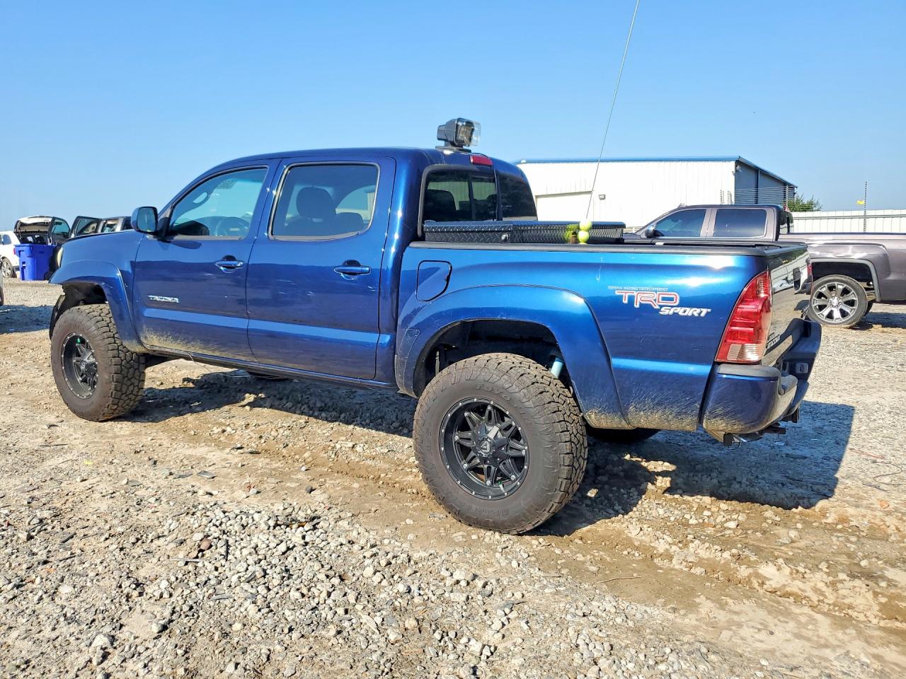 2007 Toyota Tacoma Double Cab Prerunner Blue vin: 3TMJU62N57M034933