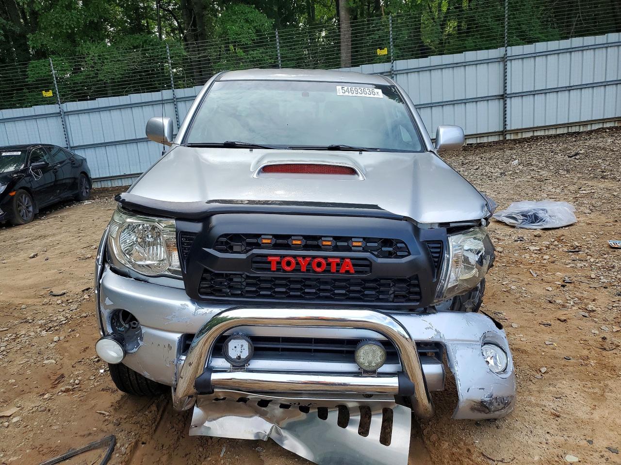2007 Toyota Tacoma Double Cab Prerunner Silver vin: 3TMJU62N57M037914