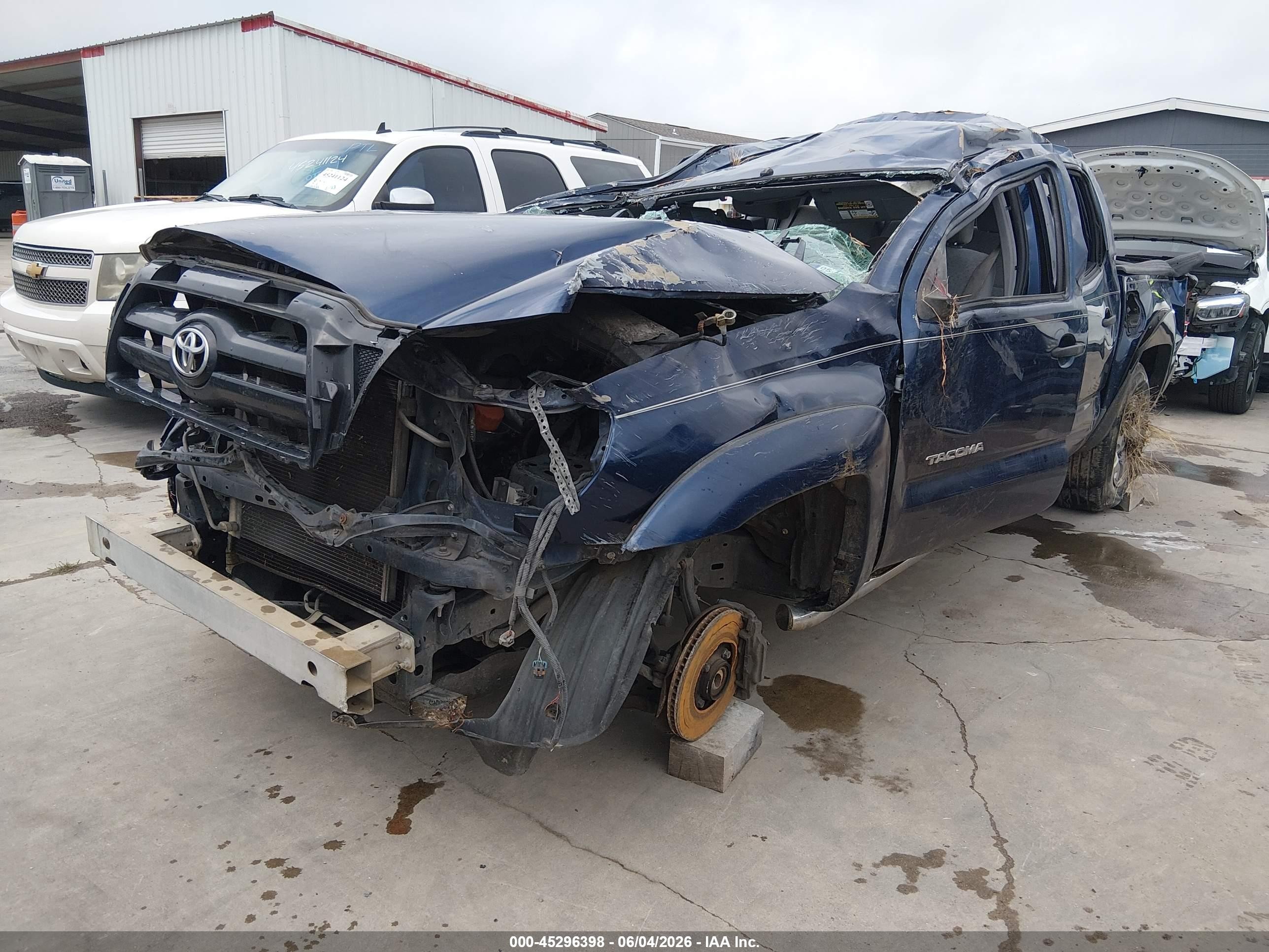 2007 Toyota Tacoma Prerunner V6 Dark Blue vin: 3TMJU62N57M041932
