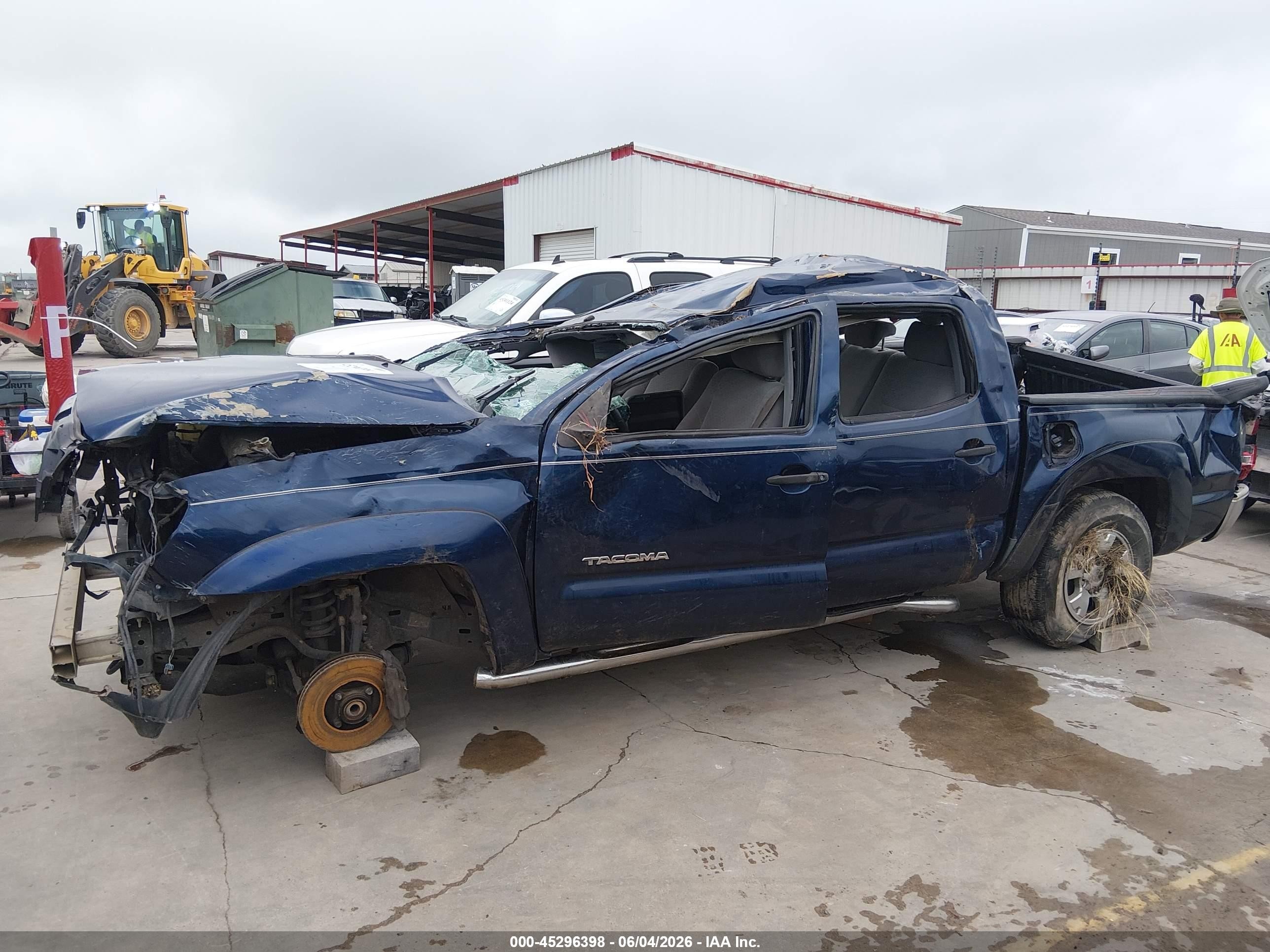 2007 Toyota Tacoma Prerunner V6 Dark Blue vin: 3TMJU62N57M041932