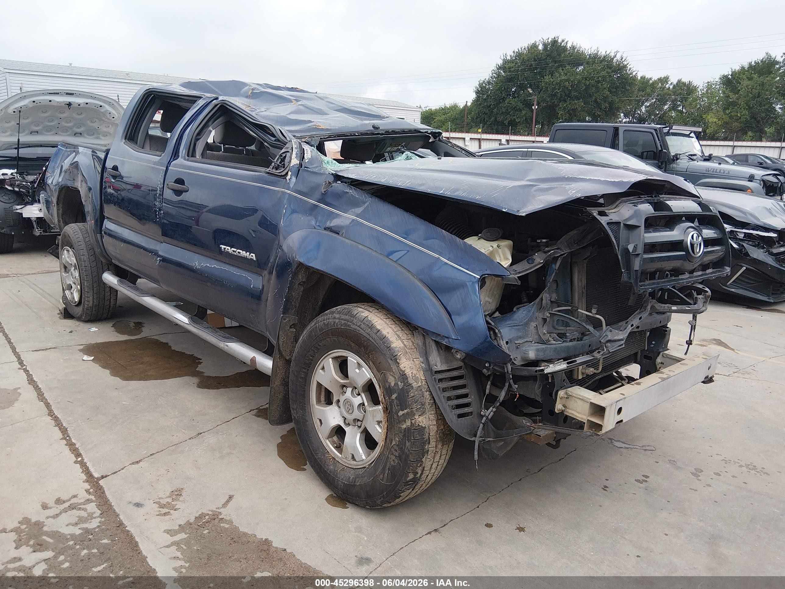 2007 Toyota Tacoma Prerunner V6 Dark Blue vin: 3TMJU62N57M041932