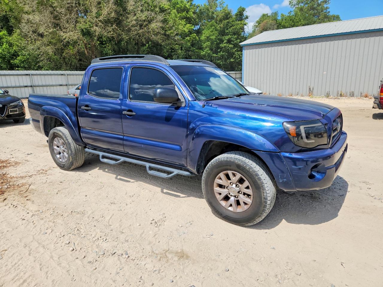 2007 Toyota Tacoma Double Cab Prerunner Blue vin: 3TMJU62N57M046208