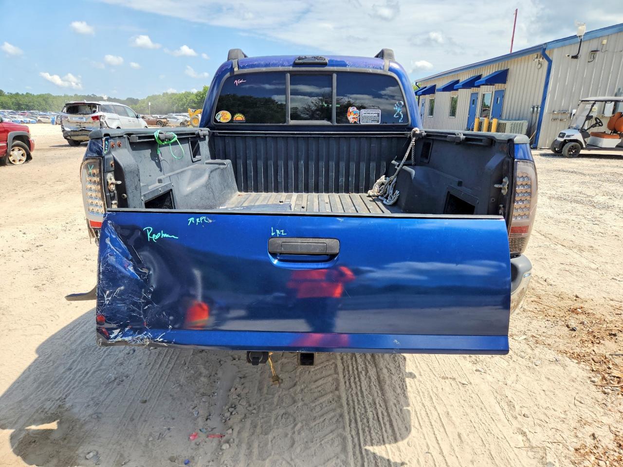 2007 Toyota Tacoma Double Cab Prerunner Blue vin: 3TMJU62N57M046208