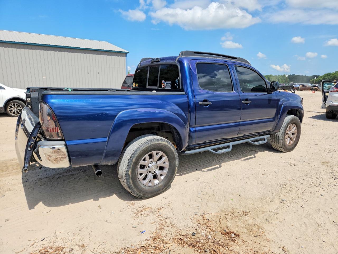 2007 Toyota Tacoma Double Cab Prerunner Blue vin: 3TMJU62N57M046208