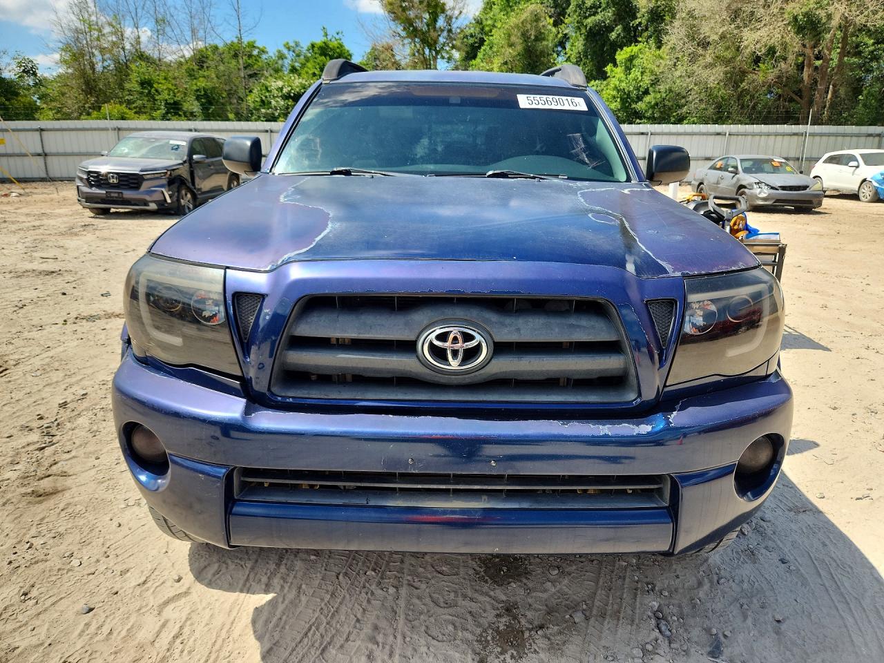2007 Toyota Tacoma Double Cab Prerunner Blue vin: 3TMJU62N57M046208