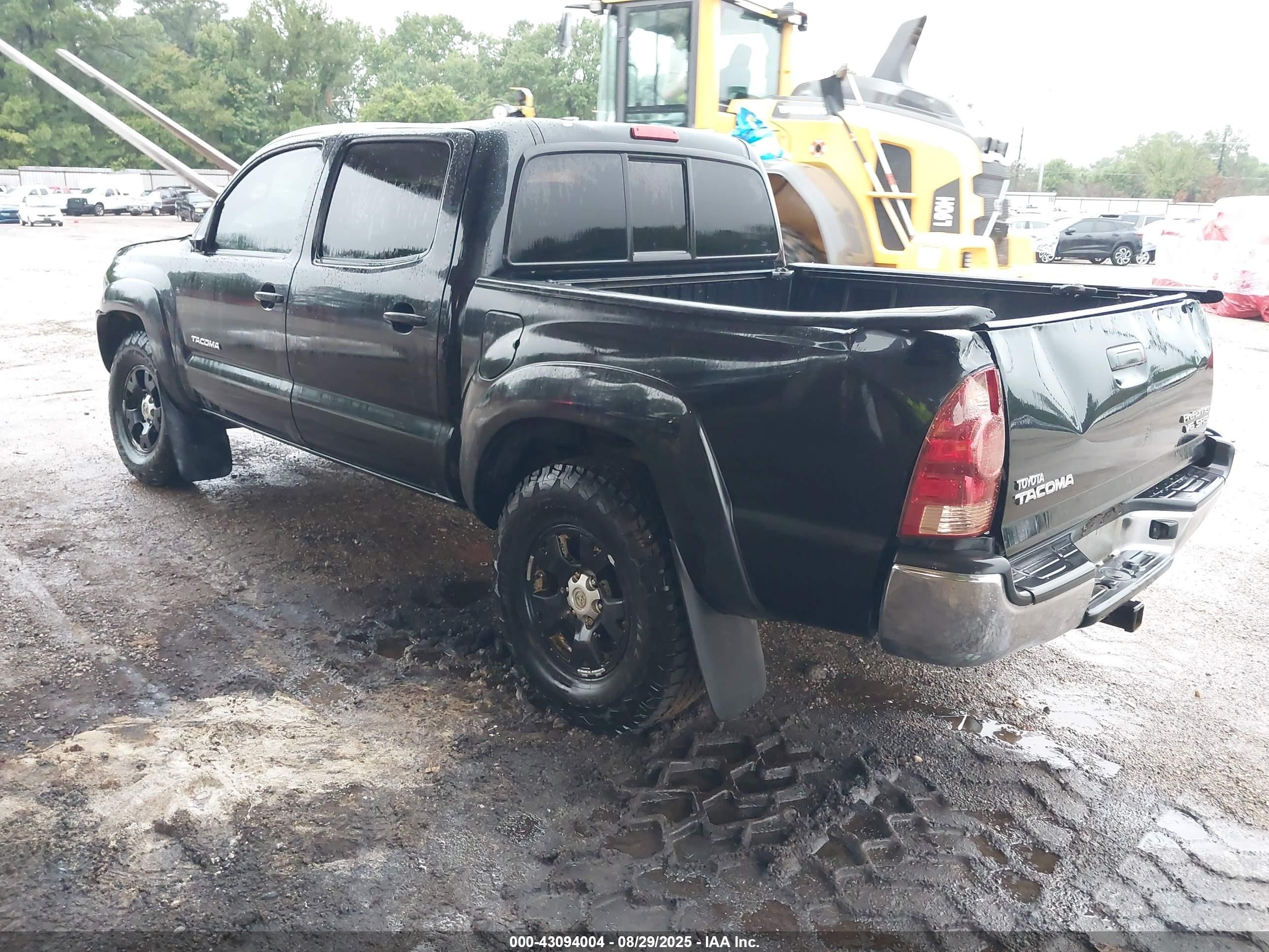 2008 Toyota Tacoma Prerunner V6 Black vin: 3TMJU62N58M063186