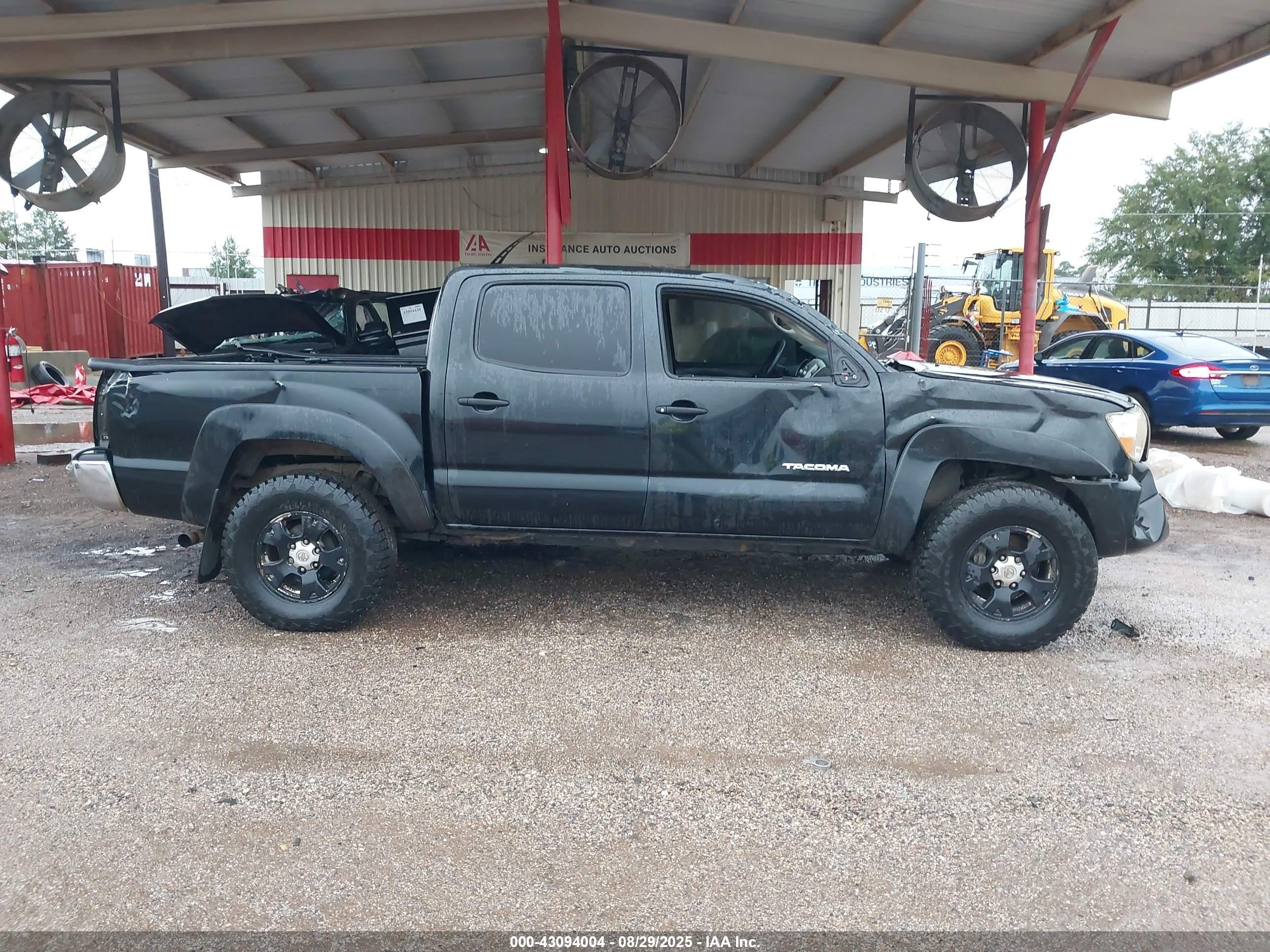 2008 Toyota Tacoma Prerunner V6 Black vin: 3TMJU62N58M063186