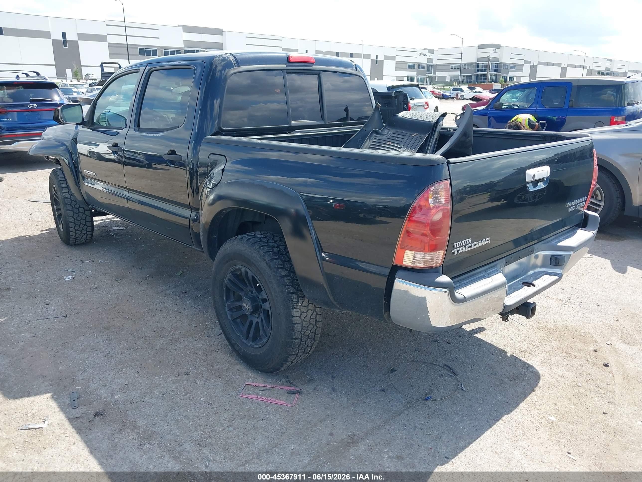 2008 Toyota Tacoma Prerunner V6 Черный vin: 3TMJU62N58M067402