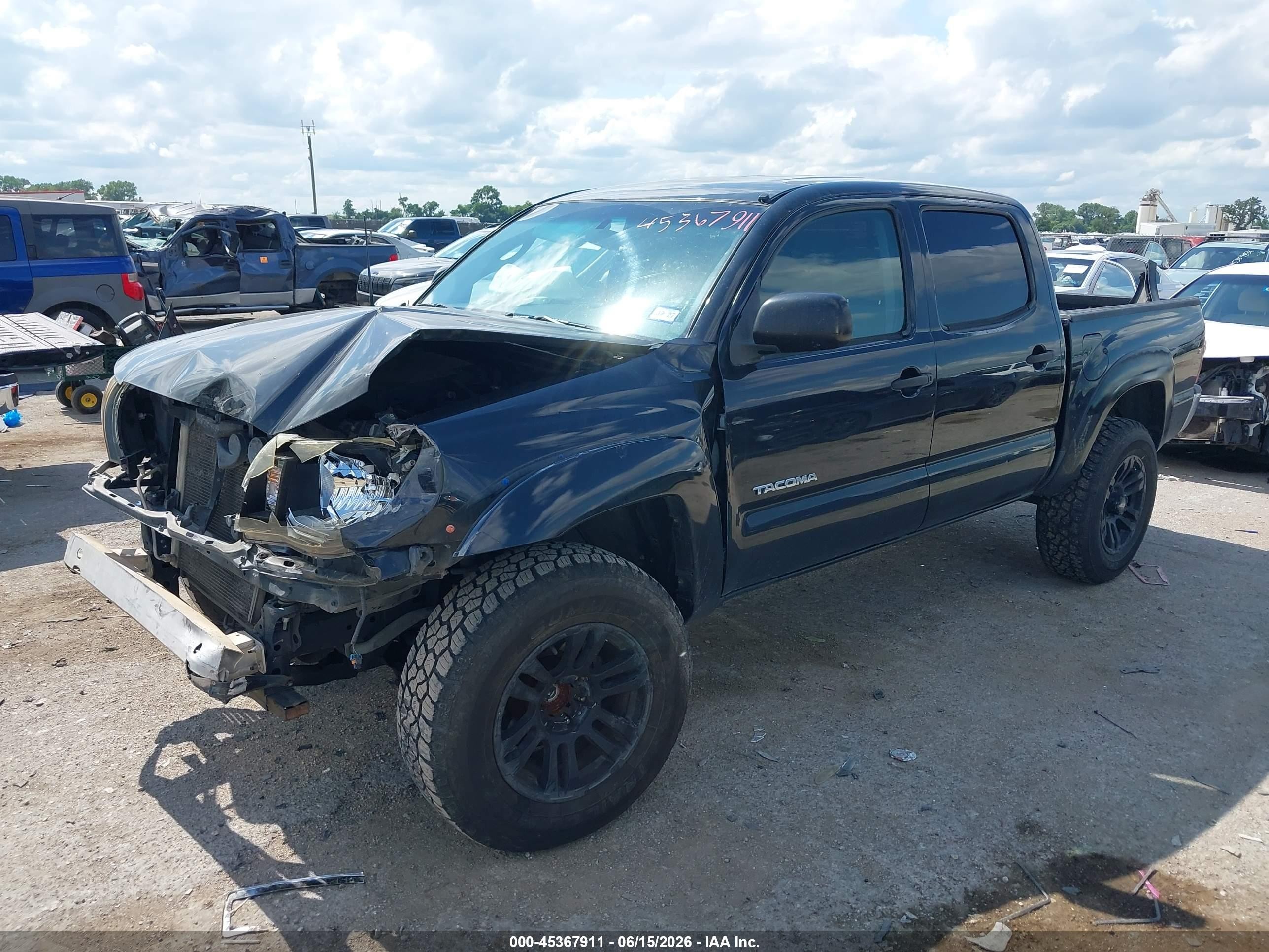 2008 Toyota Tacoma Prerunner V6 Черный vin: 3TMJU62N58M067402
