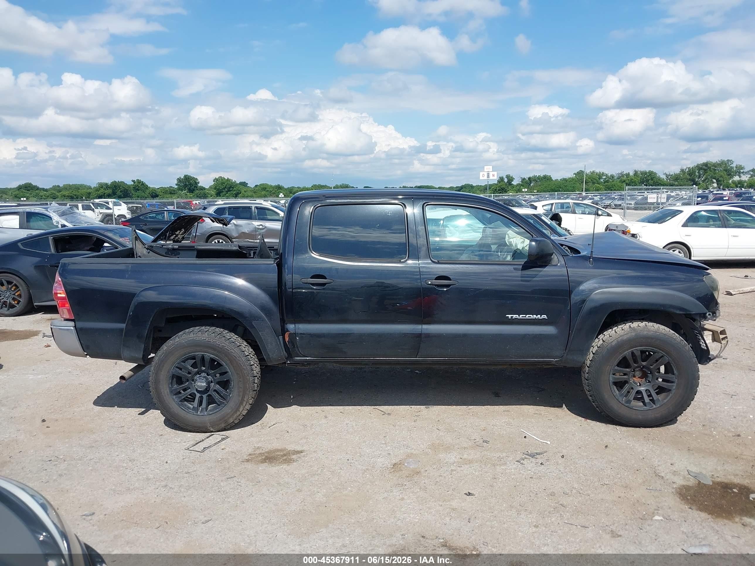 2008 Toyota Tacoma Prerunner V6 Черный vin: 3TMJU62N58M067402
