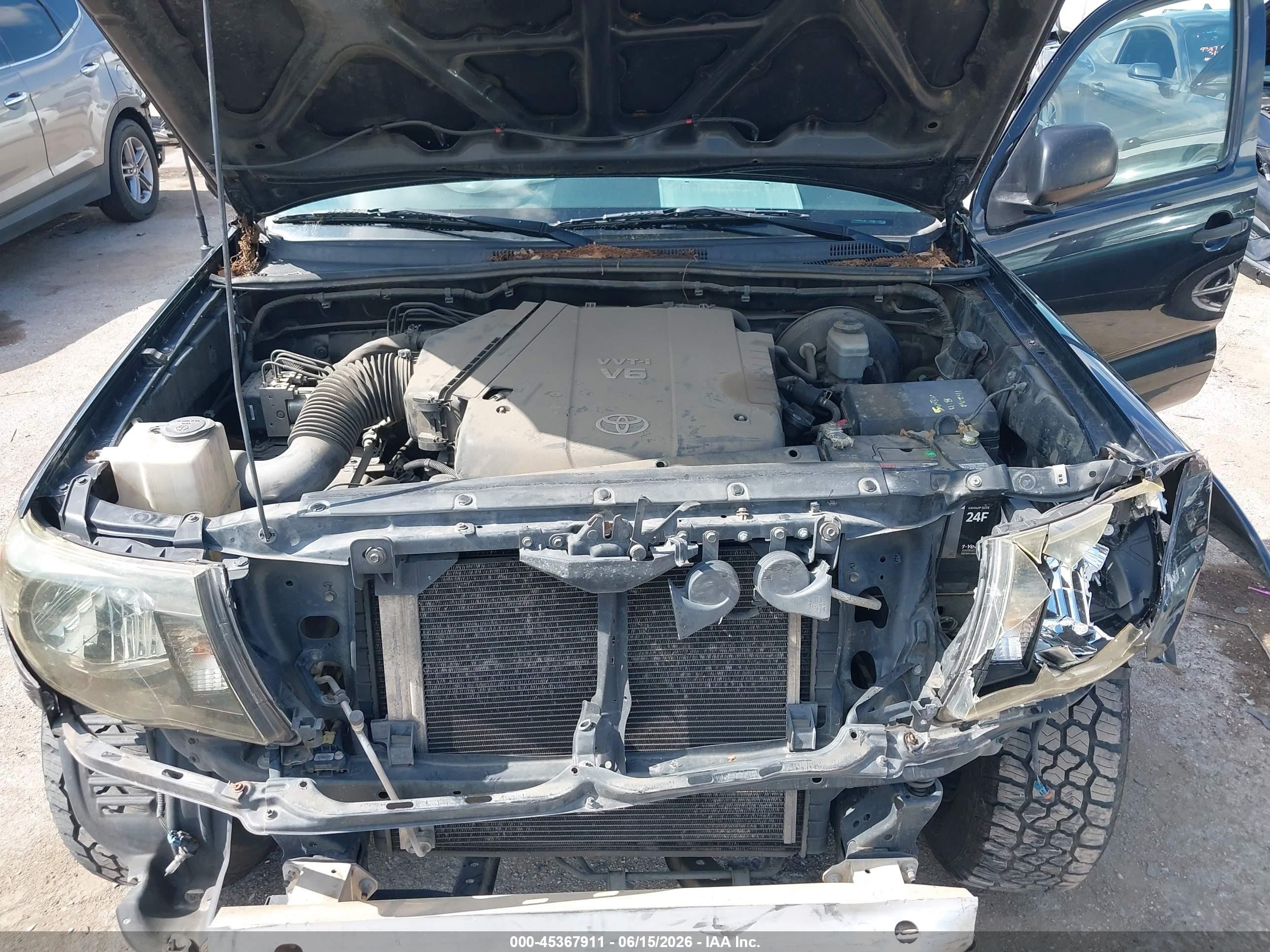 2008 Toyota Tacoma Prerunner V6 Черный vin: 3TMJU62N58M067402