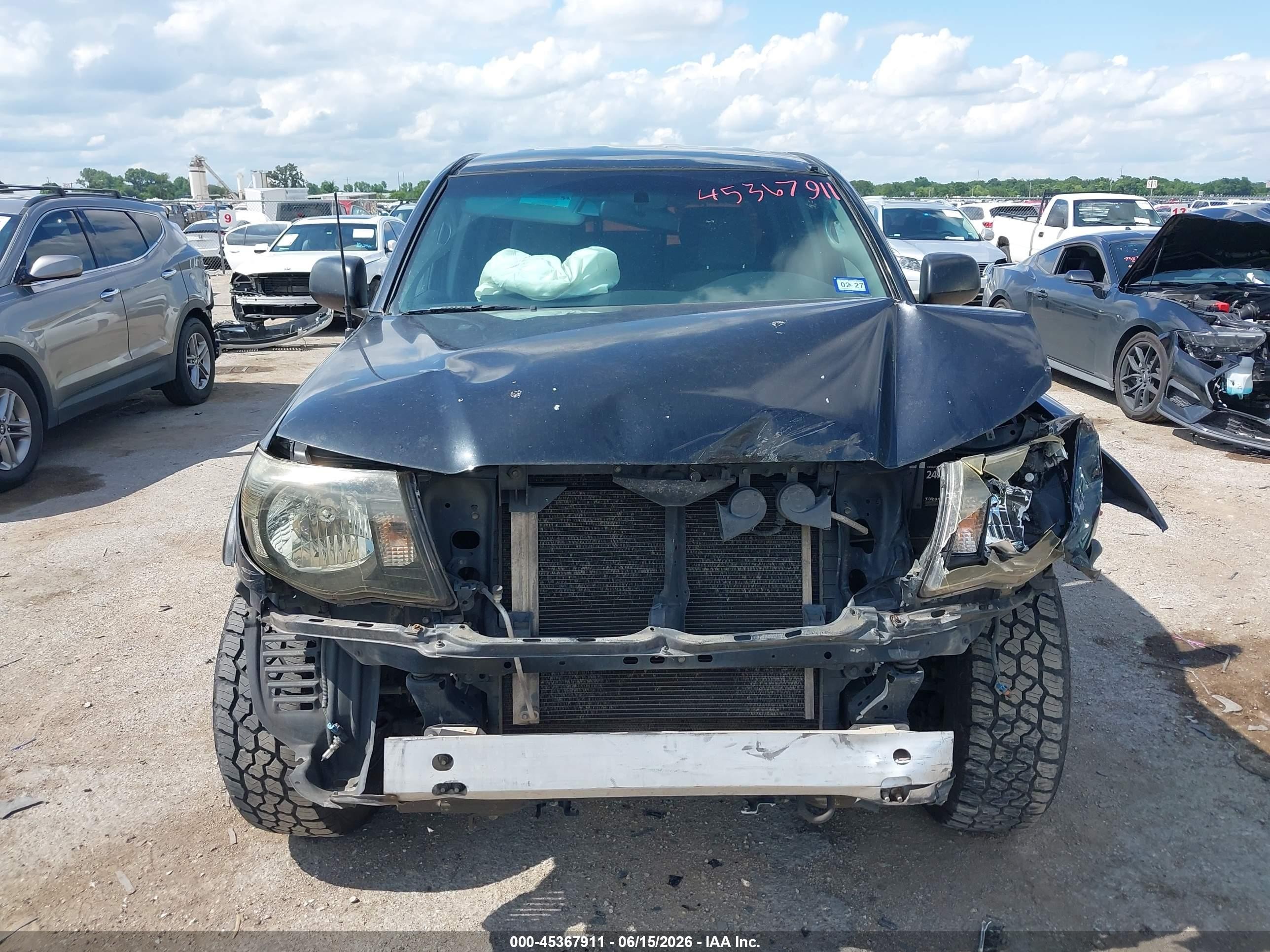 2008 Toyota Tacoma Prerunner V6 Черный vin: 3TMJU62N58M067402