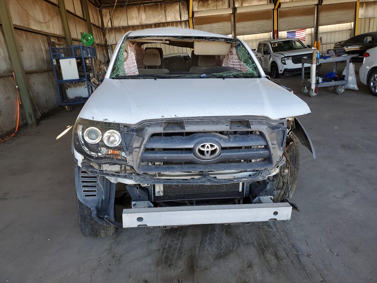 2009 Toyota Tacoma Double Cab Prerunner White vin: 3TMJU62N59M075596