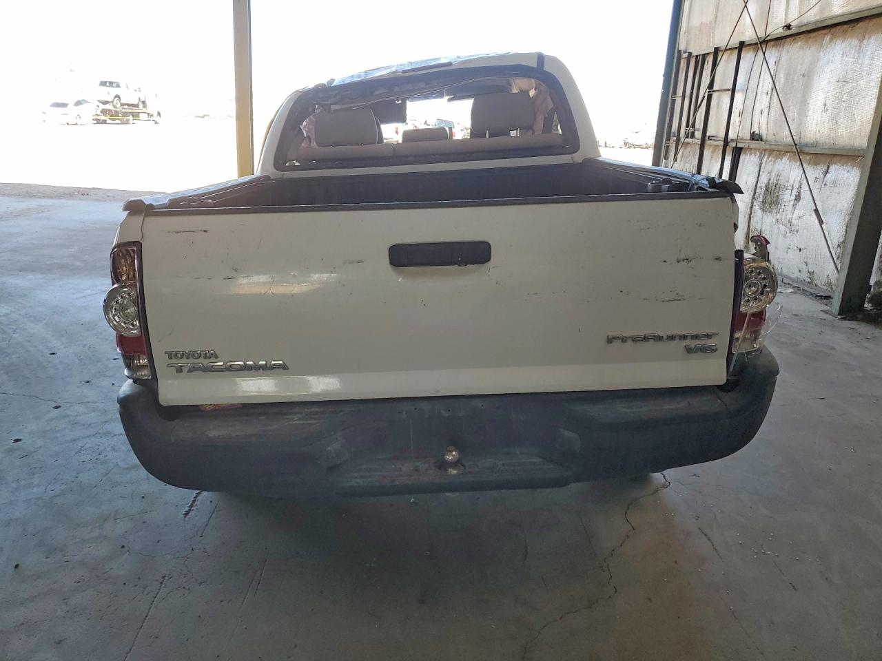 2009 Toyota Tacoma Double Cab Prerunner White vin: 3TMJU62N59M075596